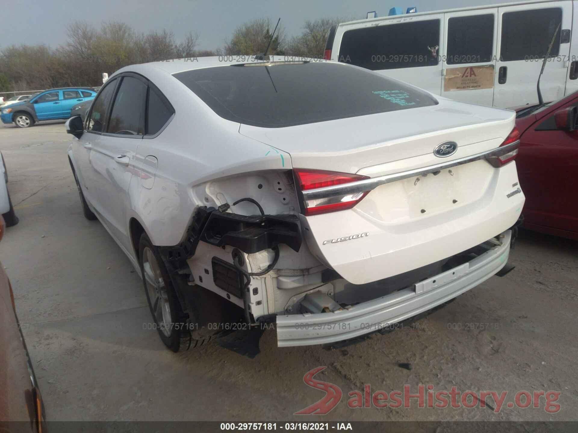 3FA6P0LU6JR181763 2018 FORD FUSION HYBRID