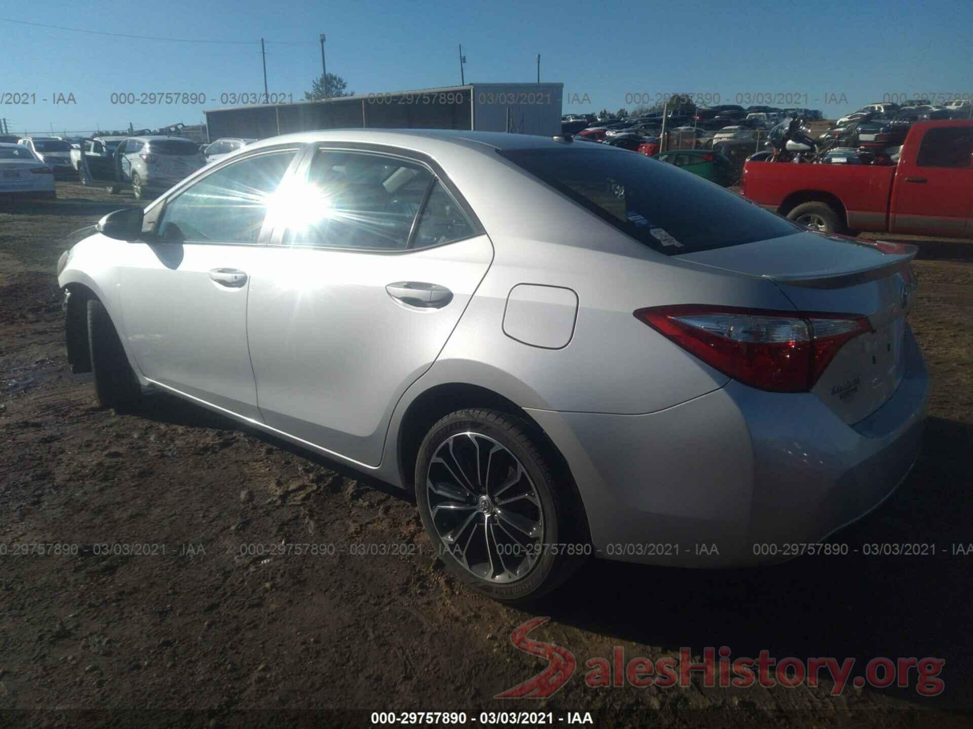 5YFBURHE5GP492185 2016 TOYOTA COROLLA