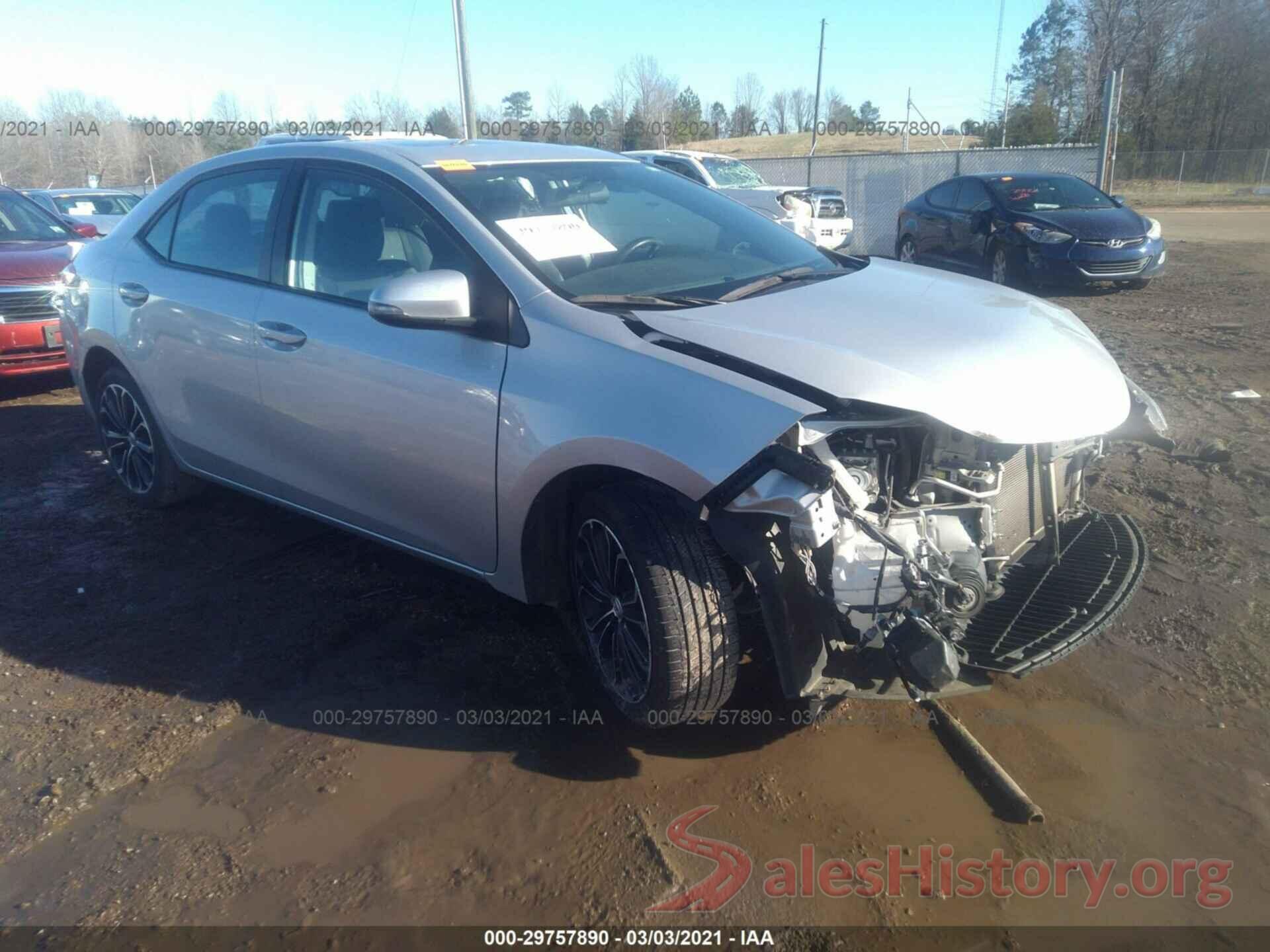 5YFBURHE5GP492185 2016 TOYOTA COROLLA