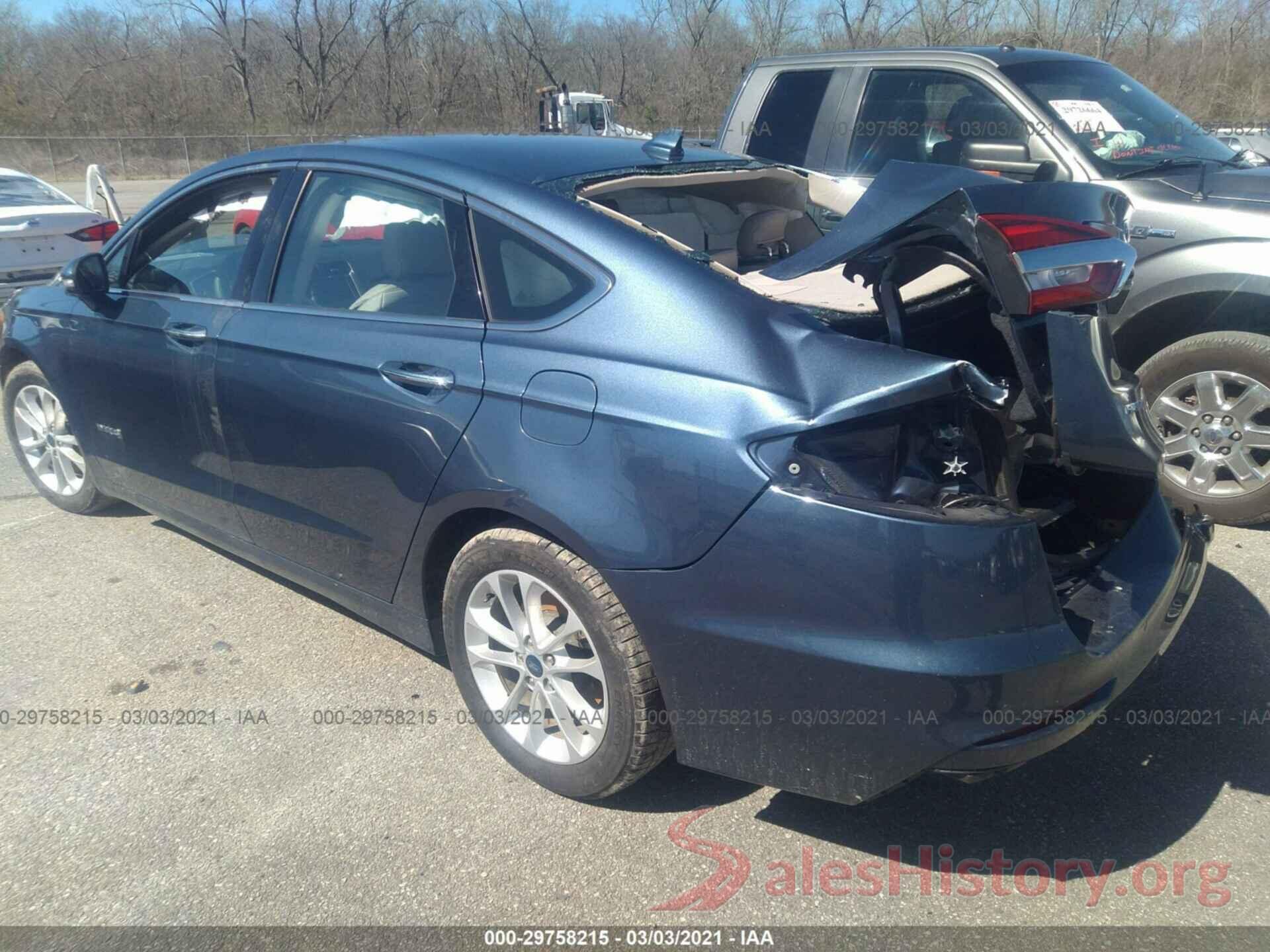 3FA6P0MU5KR239880 2019 FORD FUSION HYBRID