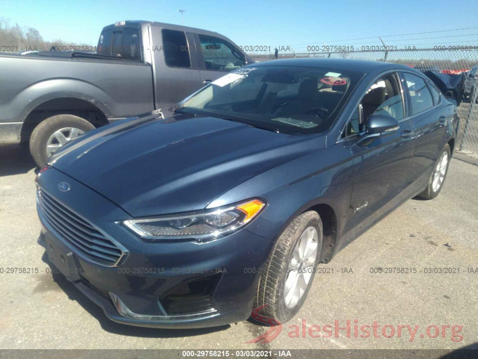 3FA6P0MU5KR239880 2019 FORD FUSION HYBRID