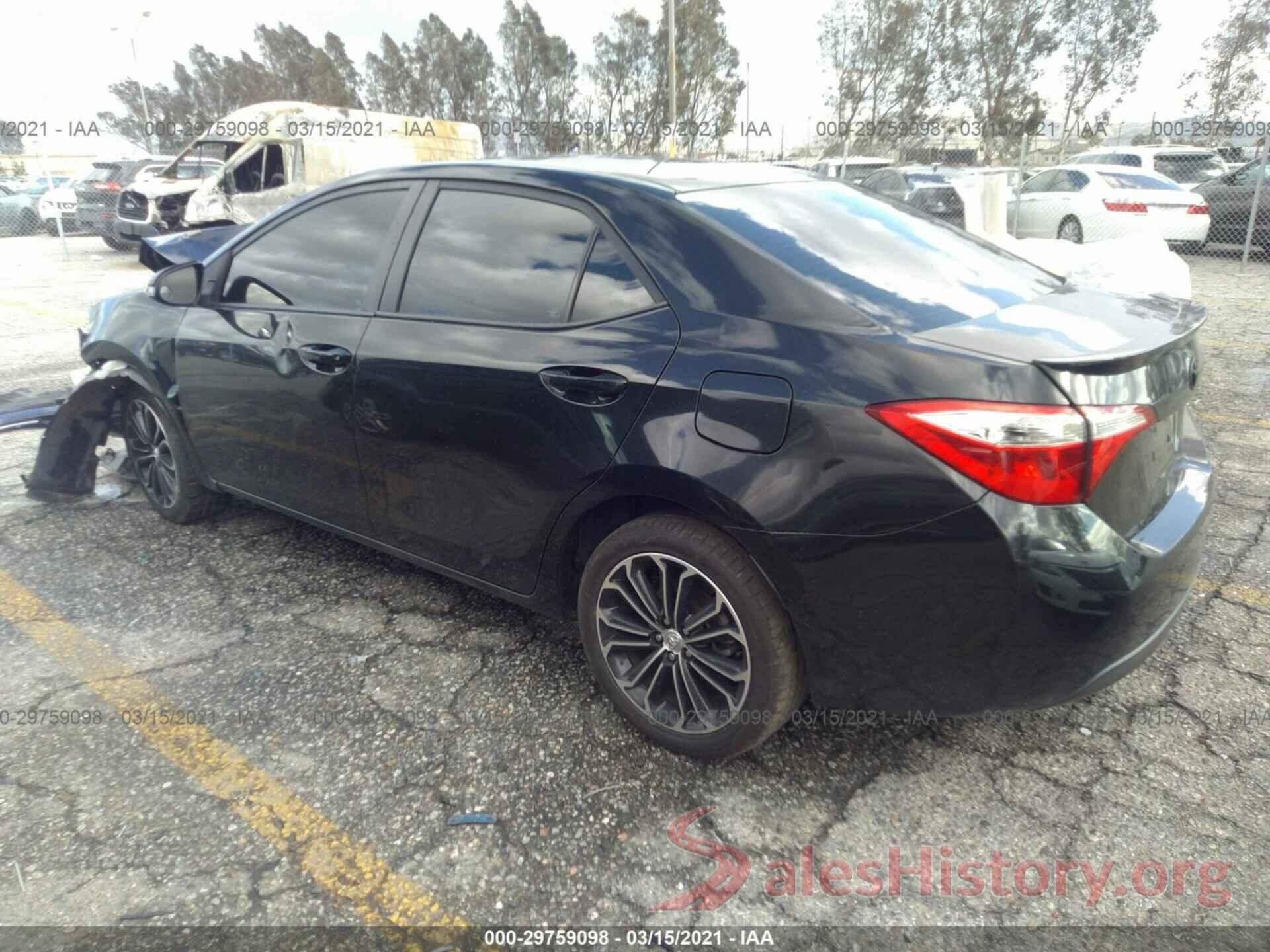 5YFBURHE4GP530585 2016 TOYOTA COROLLA