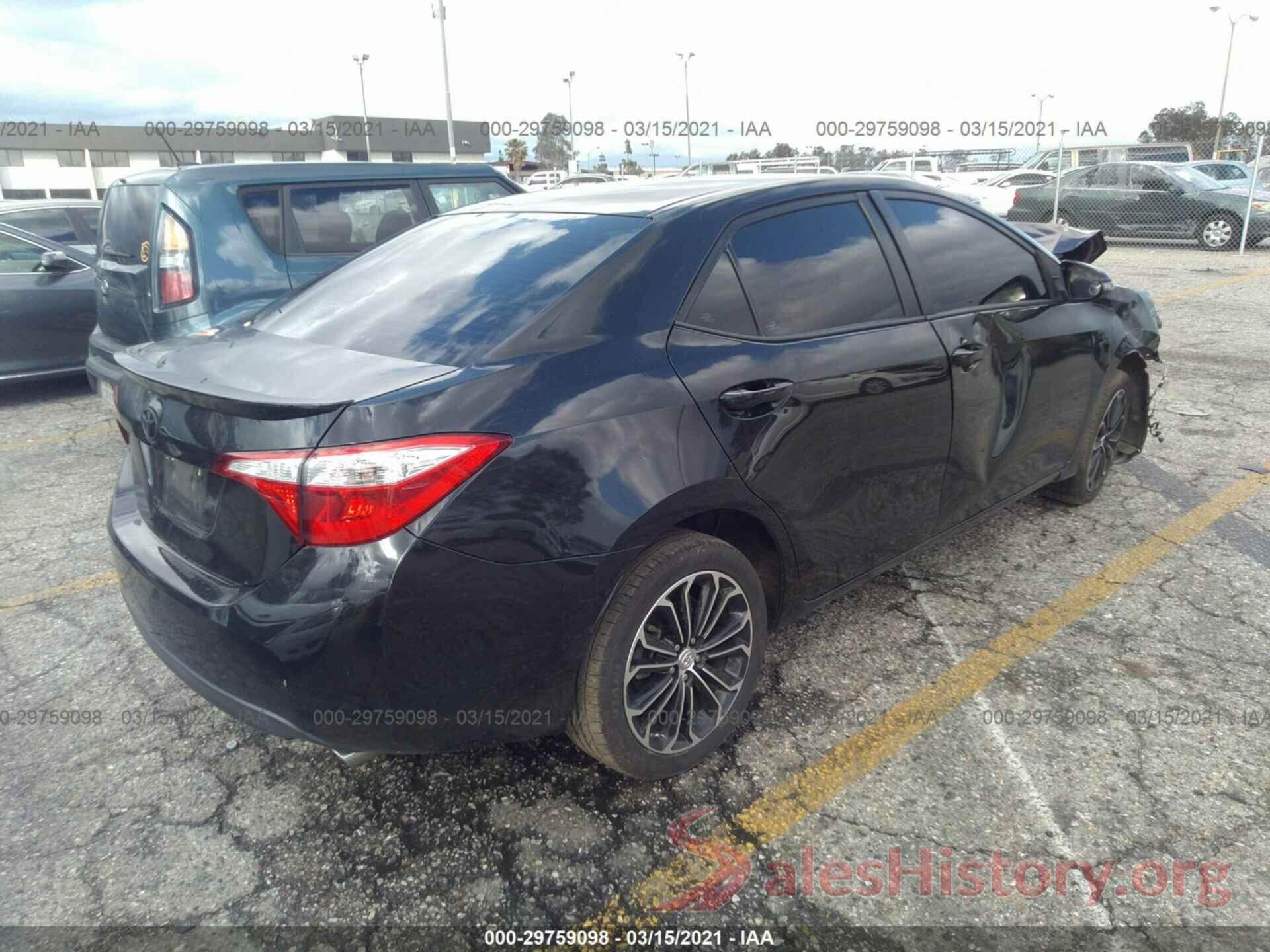 5YFBURHE4GP530585 2016 TOYOTA COROLLA