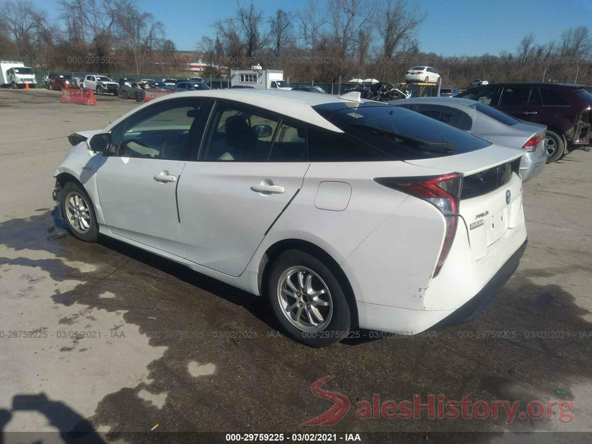 JTDKBRFU6G3009697 2016 TOYOTA PRIUS