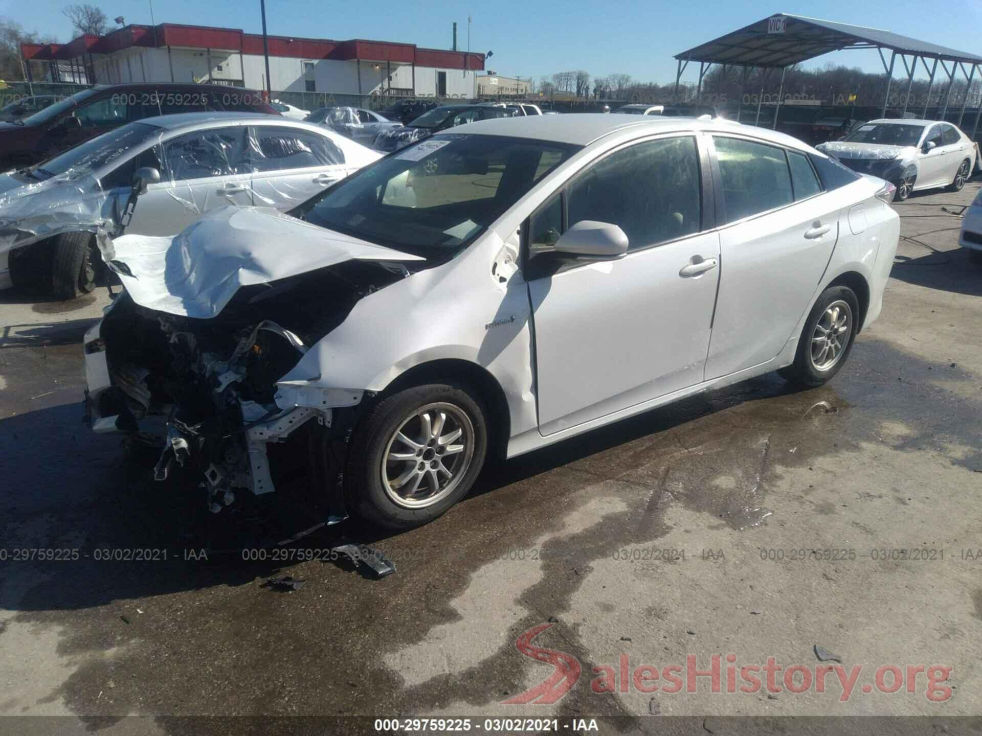 JTDKBRFU6G3009697 2016 TOYOTA PRIUS