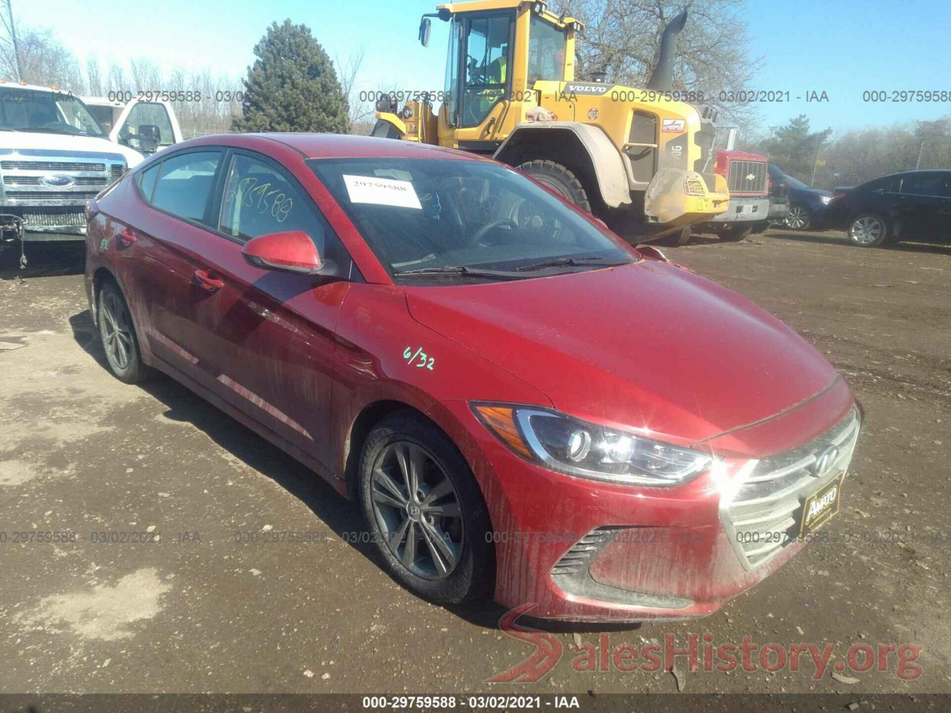 5NPD84LF1JH300846 2018 HYUNDAI ELANTRA