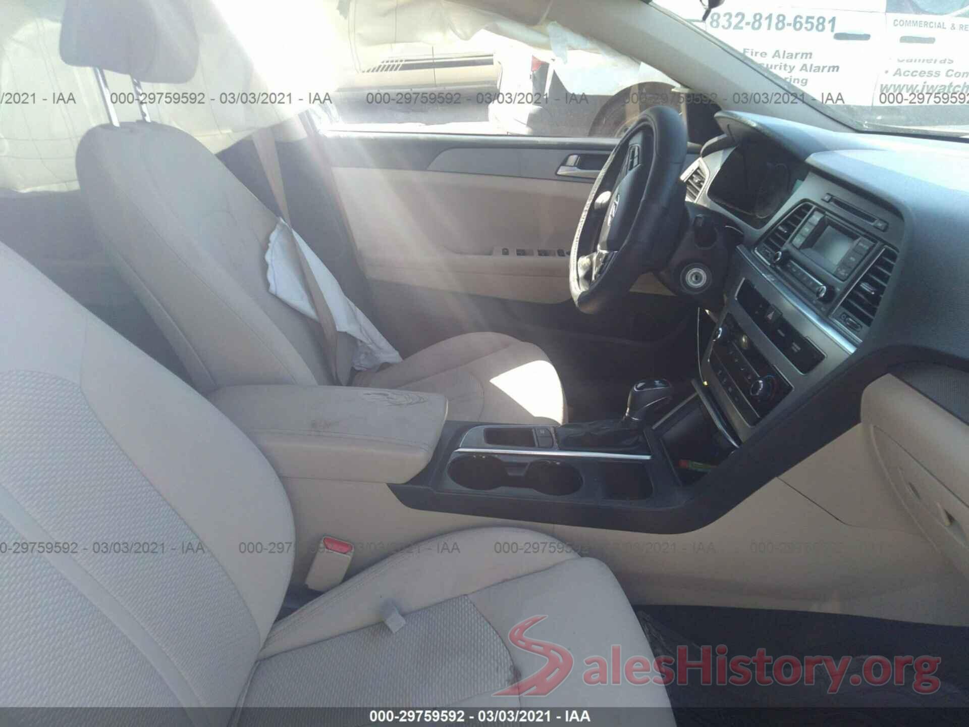 5NPE24AF2GH392678 2016 HYUNDAI SONATA