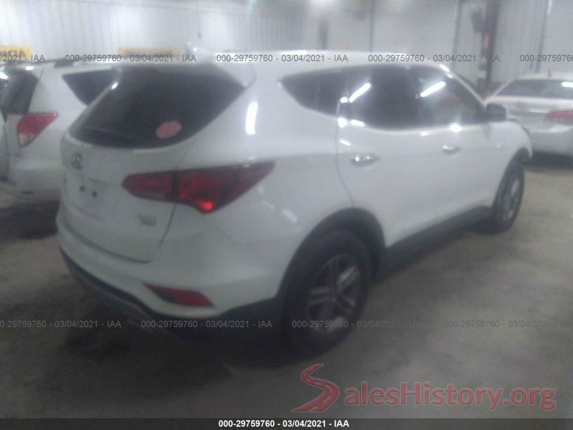 5NMZTDLBXHH028838 2017 HYUNDAI SANTA FE SPORT