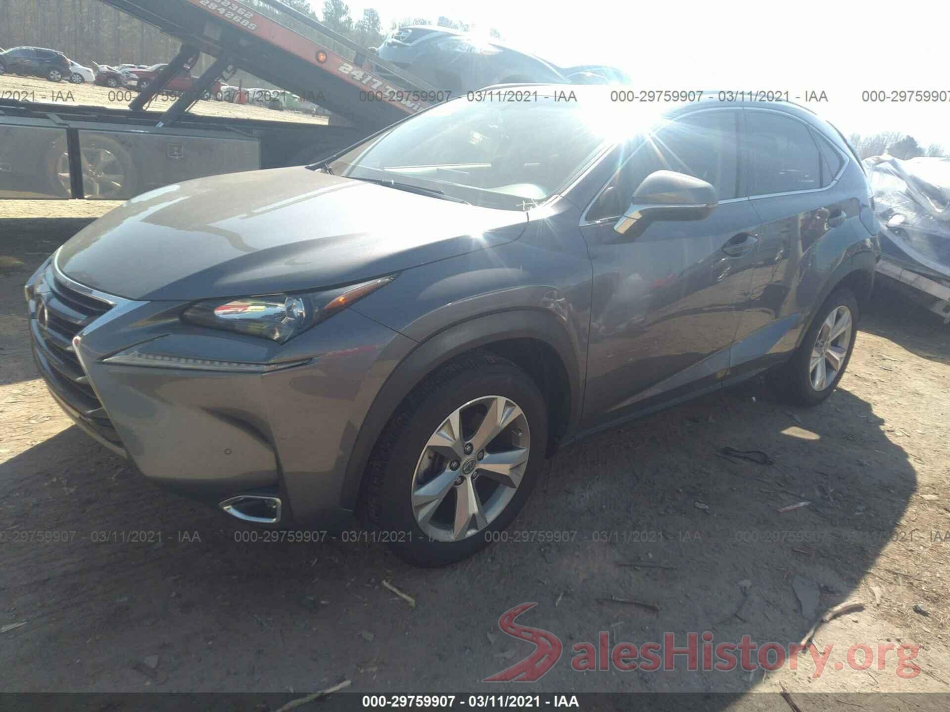 JTJYARBZ4H2070887 2017 LEXUS NX