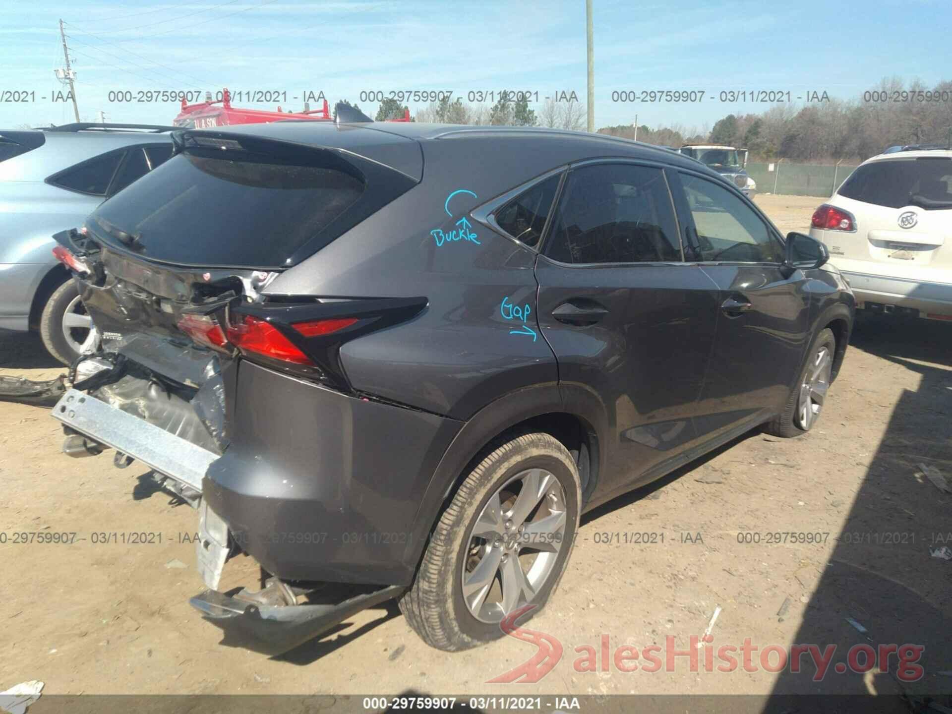 JTJYARBZ4H2070887 2017 LEXUS NX