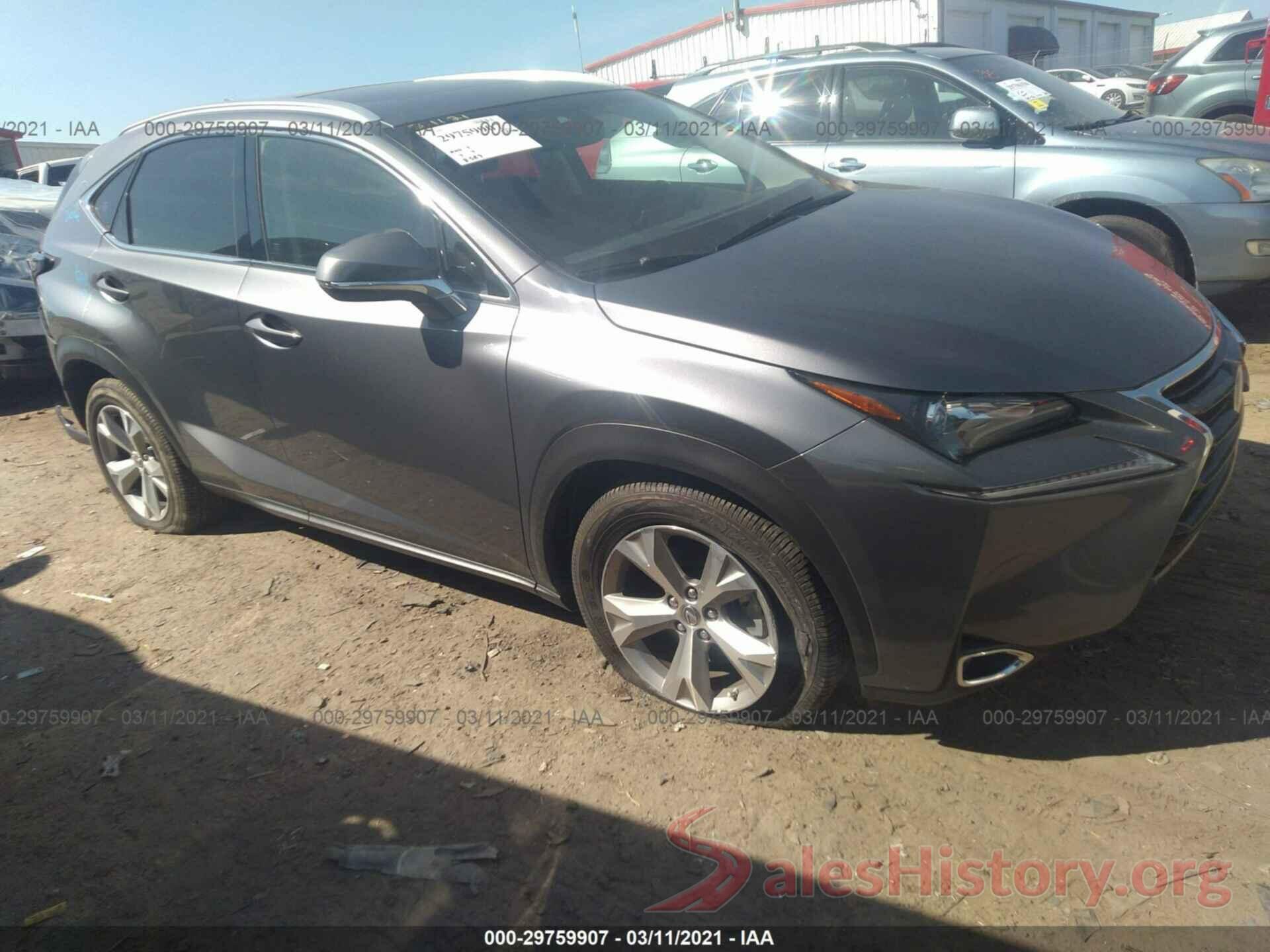 JTJYARBZ4H2070887 2017 LEXUS NX