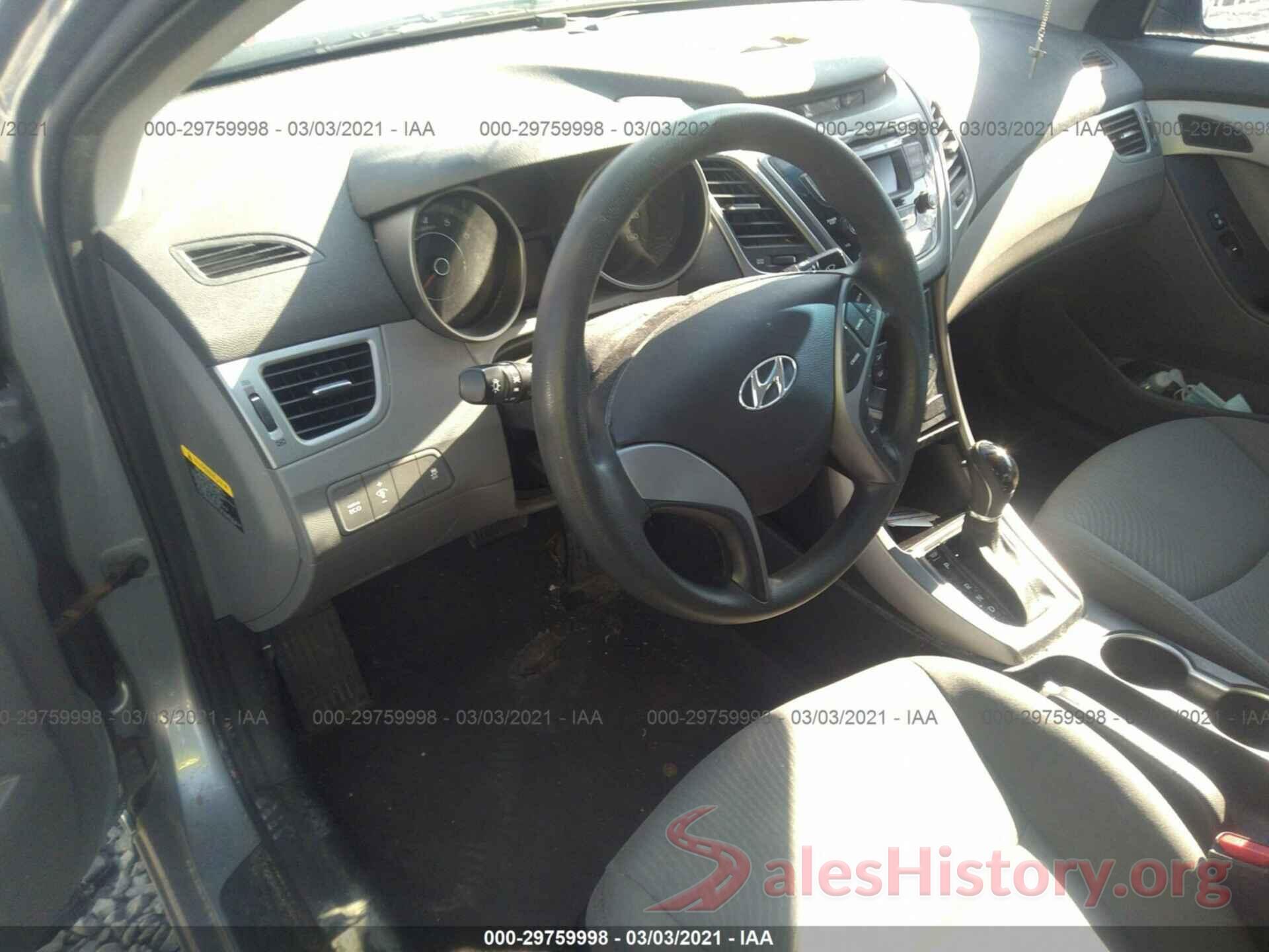 5NPDH4AE2GH729769 2016 HYUNDAI ELANTRA