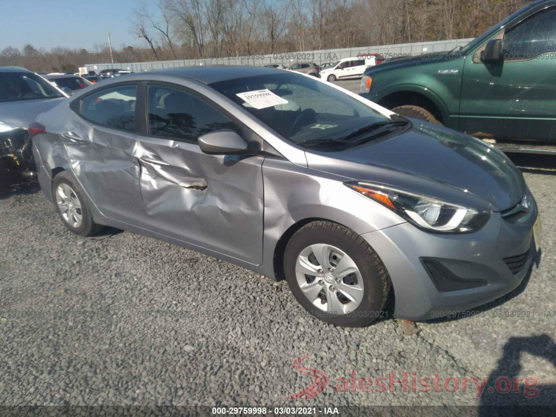 5NPDH4AE2GH729769 2016 HYUNDAI ELANTRA