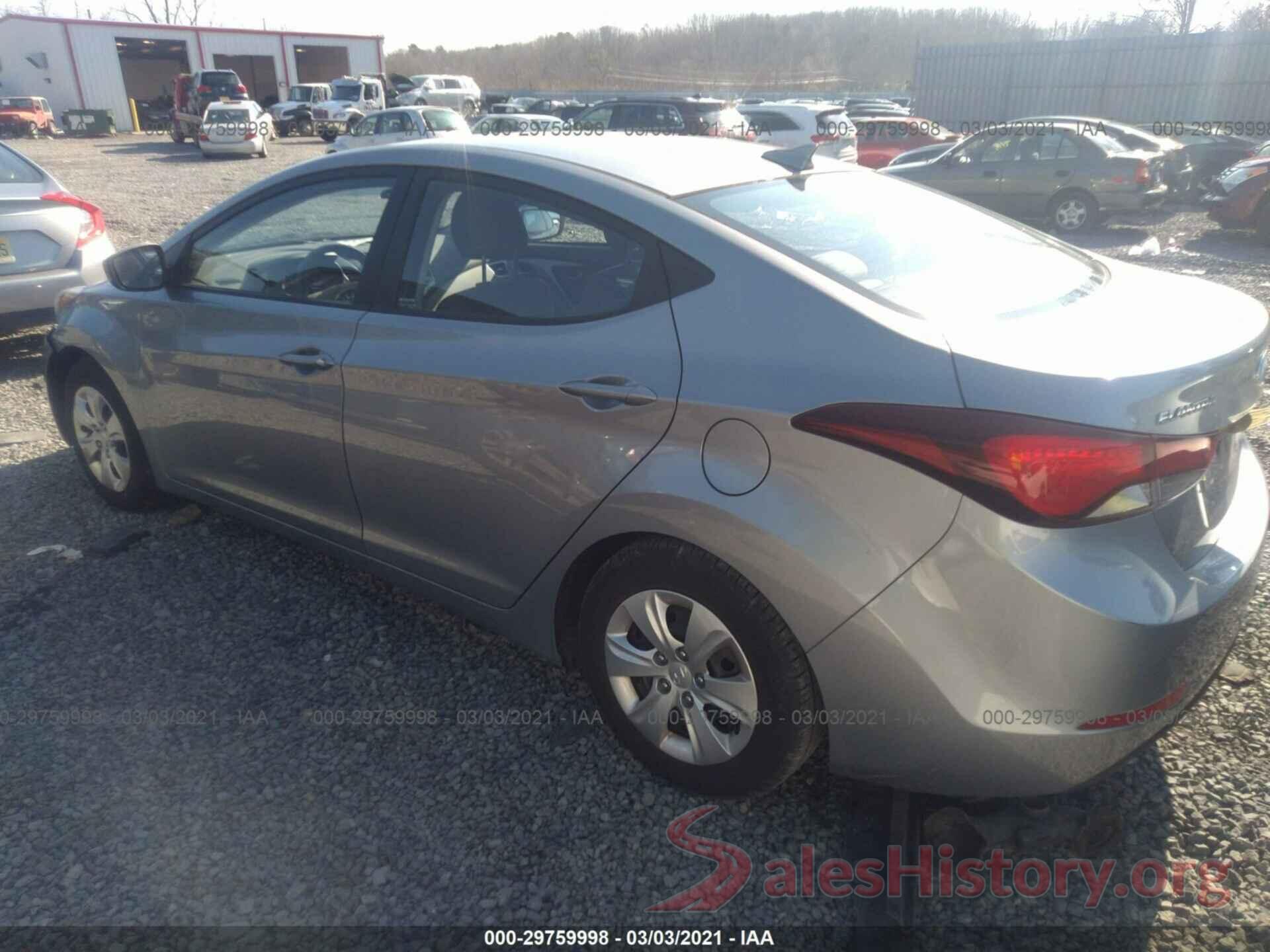 5NPDH4AE2GH729769 2016 HYUNDAI ELANTRA