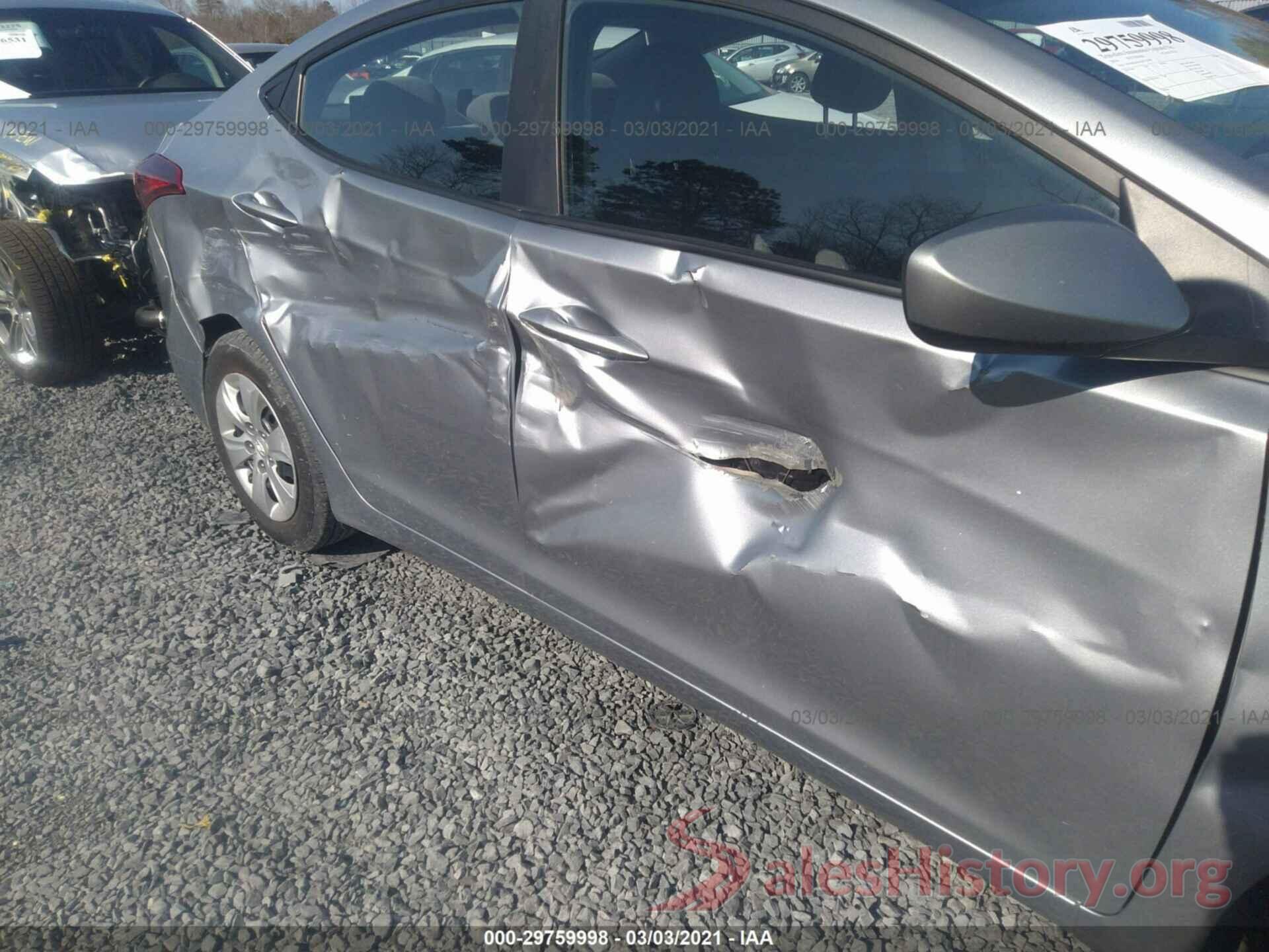 5NPDH4AE2GH729769 2016 HYUNDAI ELANTRA