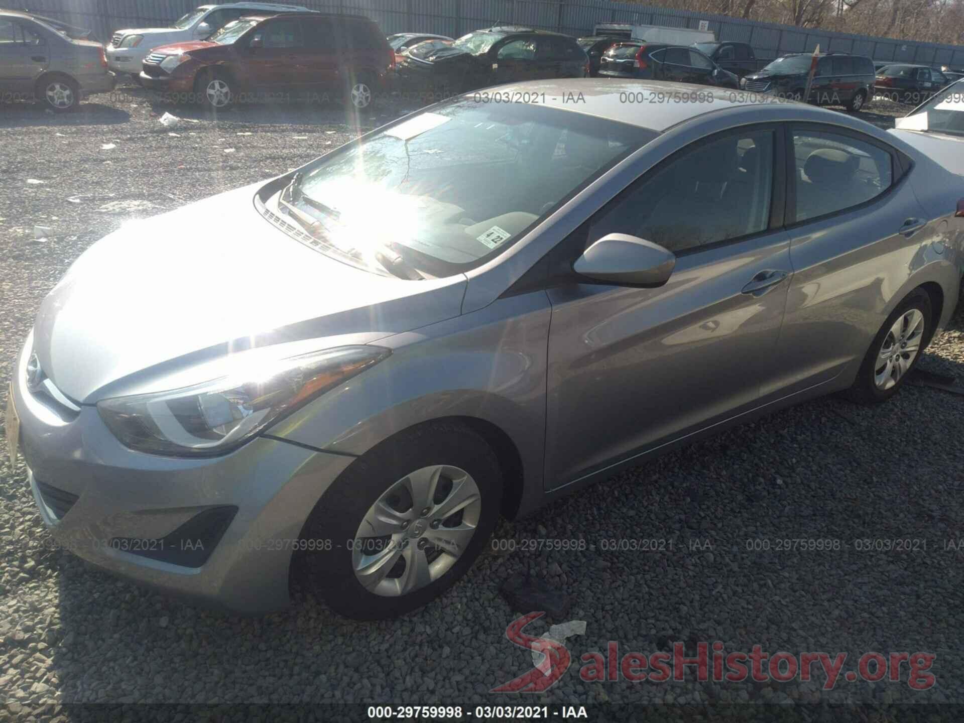 5NPDH4AE2GH729769 2016 HYUNDAI ELANTRA