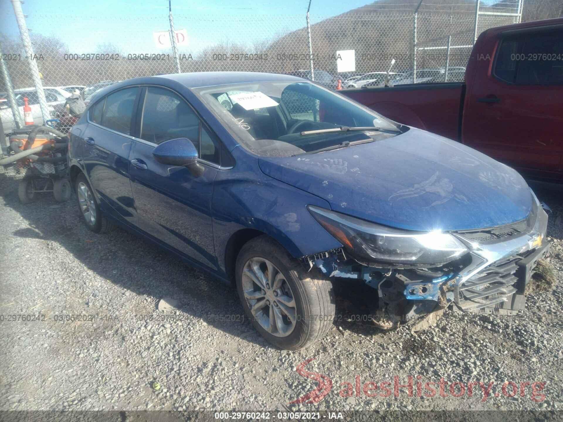 3G1BE6SM8KS561466 2019 CHEVROLET CRUZE