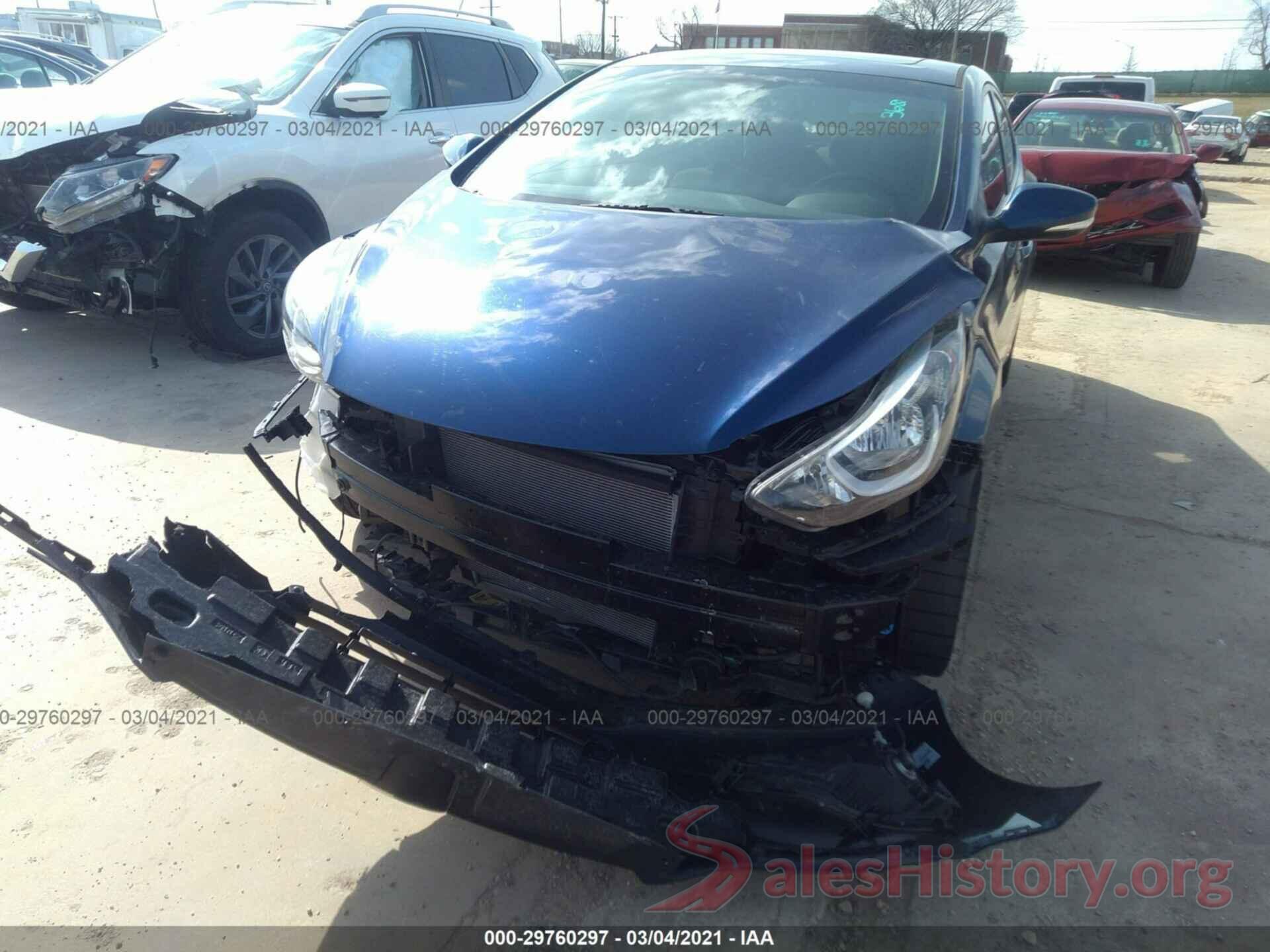 5NPDH4AE4GH689999 2016 HYUNDAI ELANTRA