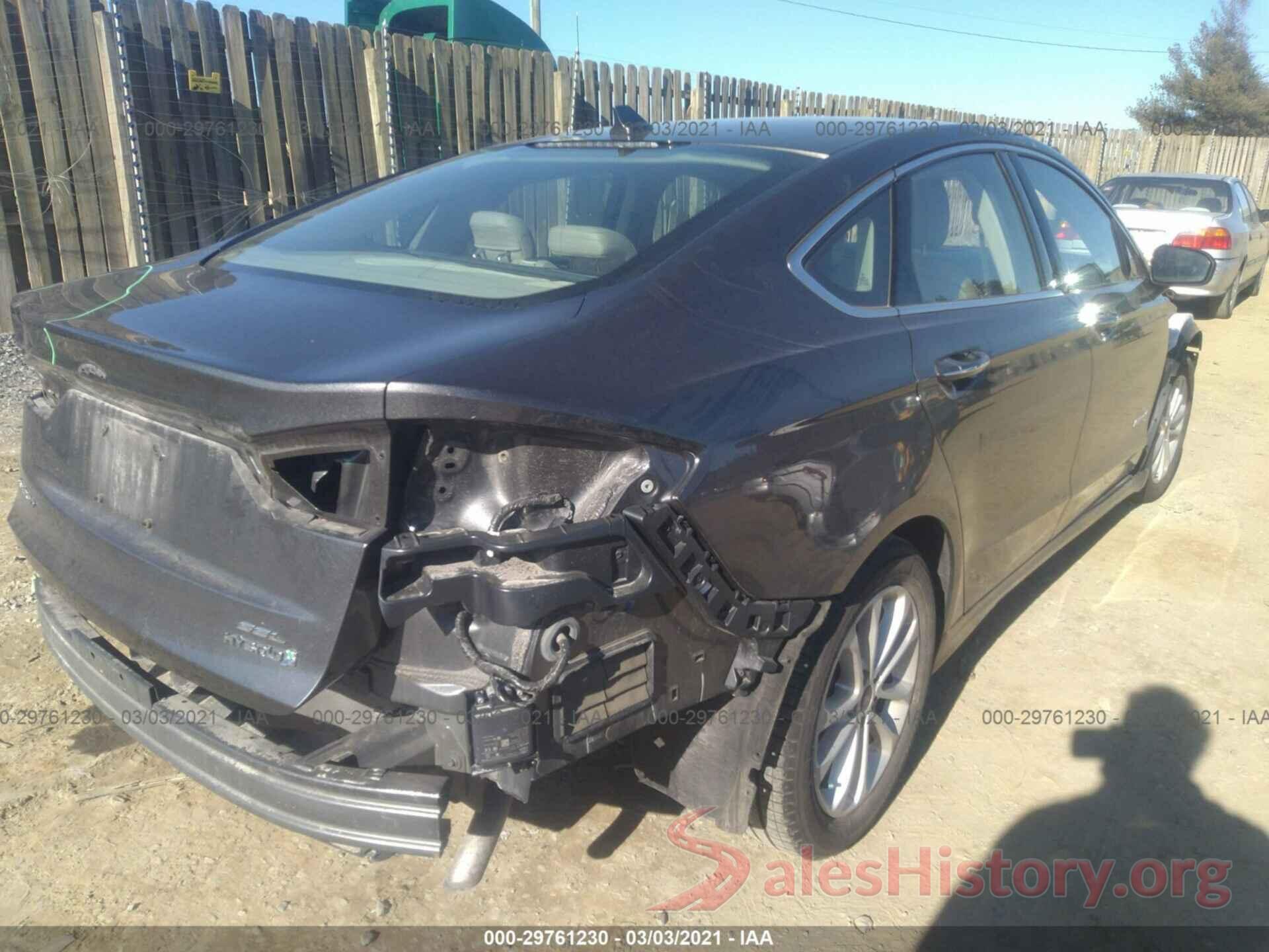 3FA6P0MU7KR256115 2019 FORD FUSION HYBRID