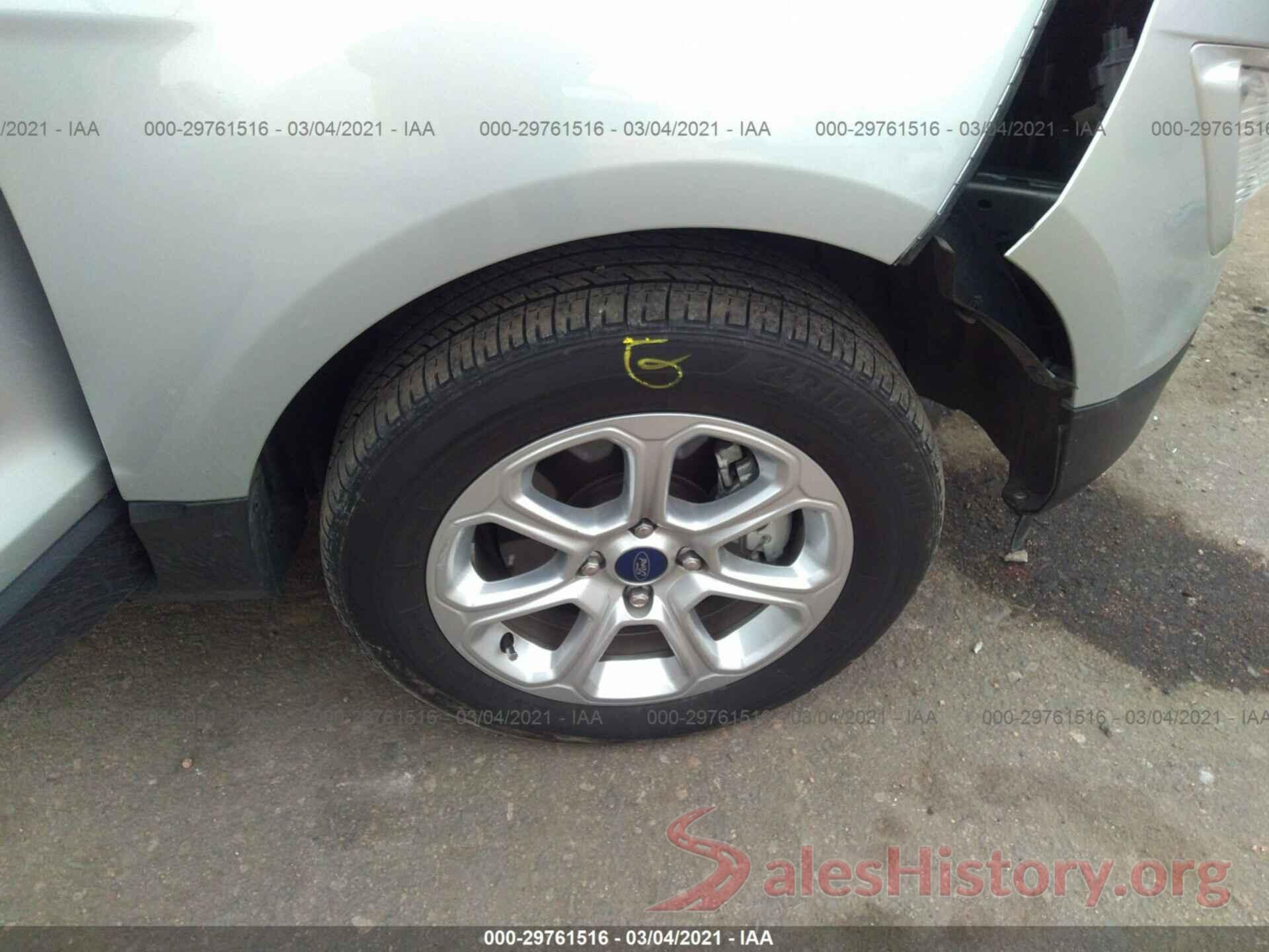 MAJ6S3GL0KC273095 2019 FORD ECOSPORT