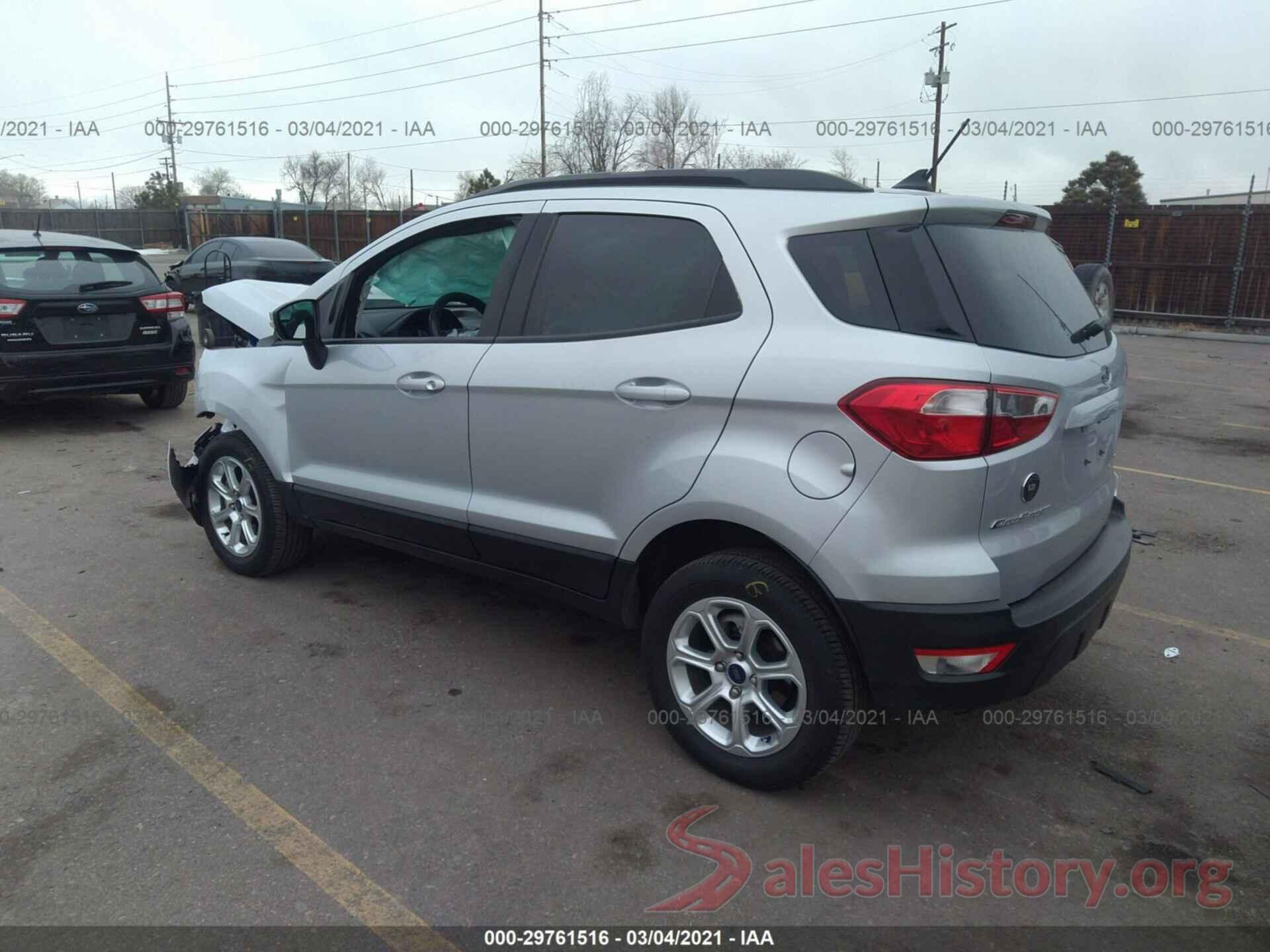 MAJ6S3GL0KC273095 2019 FORD ECOSPORT