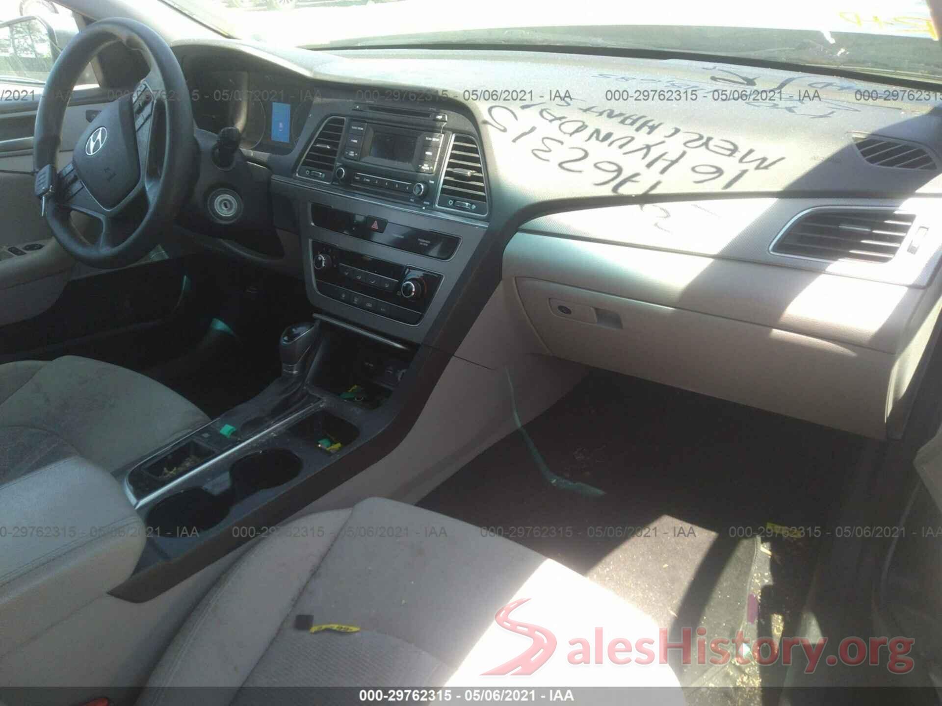 5NPE24AF4GH398501 2016 HYUNDAI SONATA