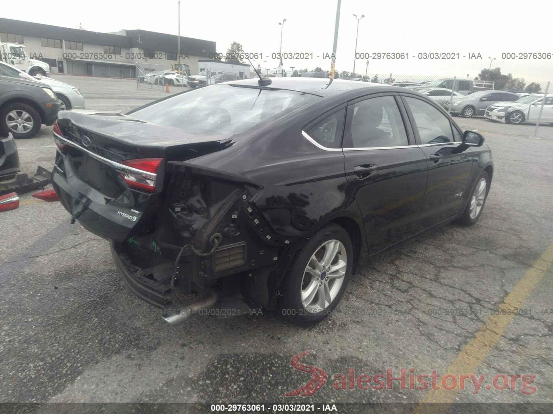 3FA6P0LU9JR116261 2018 FORD FUSION HYBRID