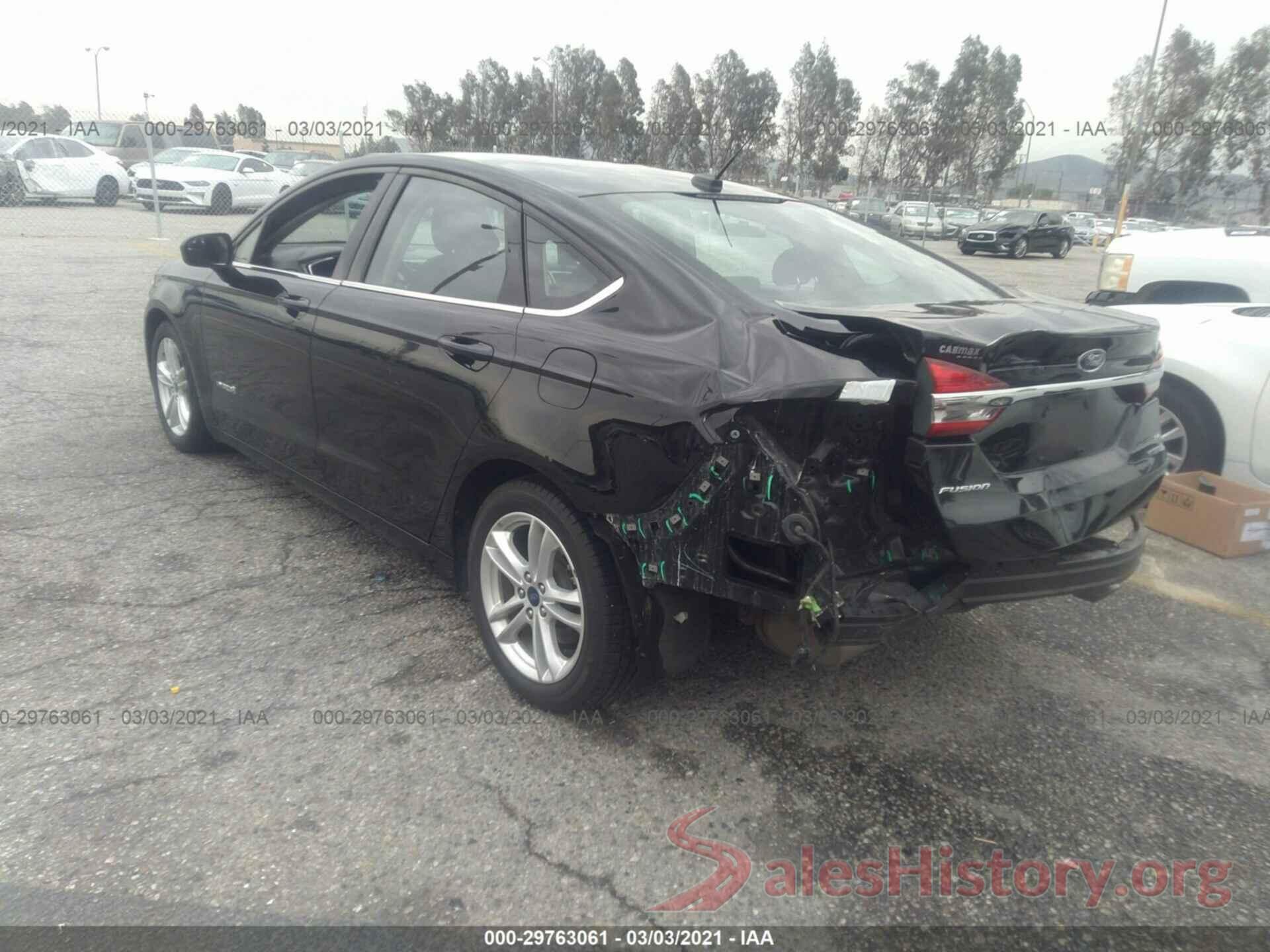 3FA6P0LU9JR116261 2018 FORD FUSION HYBRID