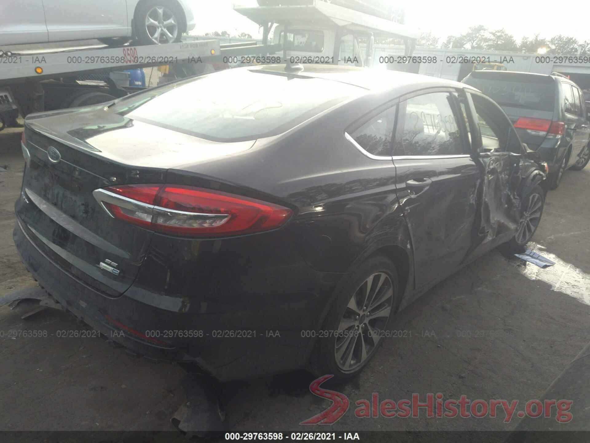 3FA6P0T93KR260255 2019 FORD FUSION