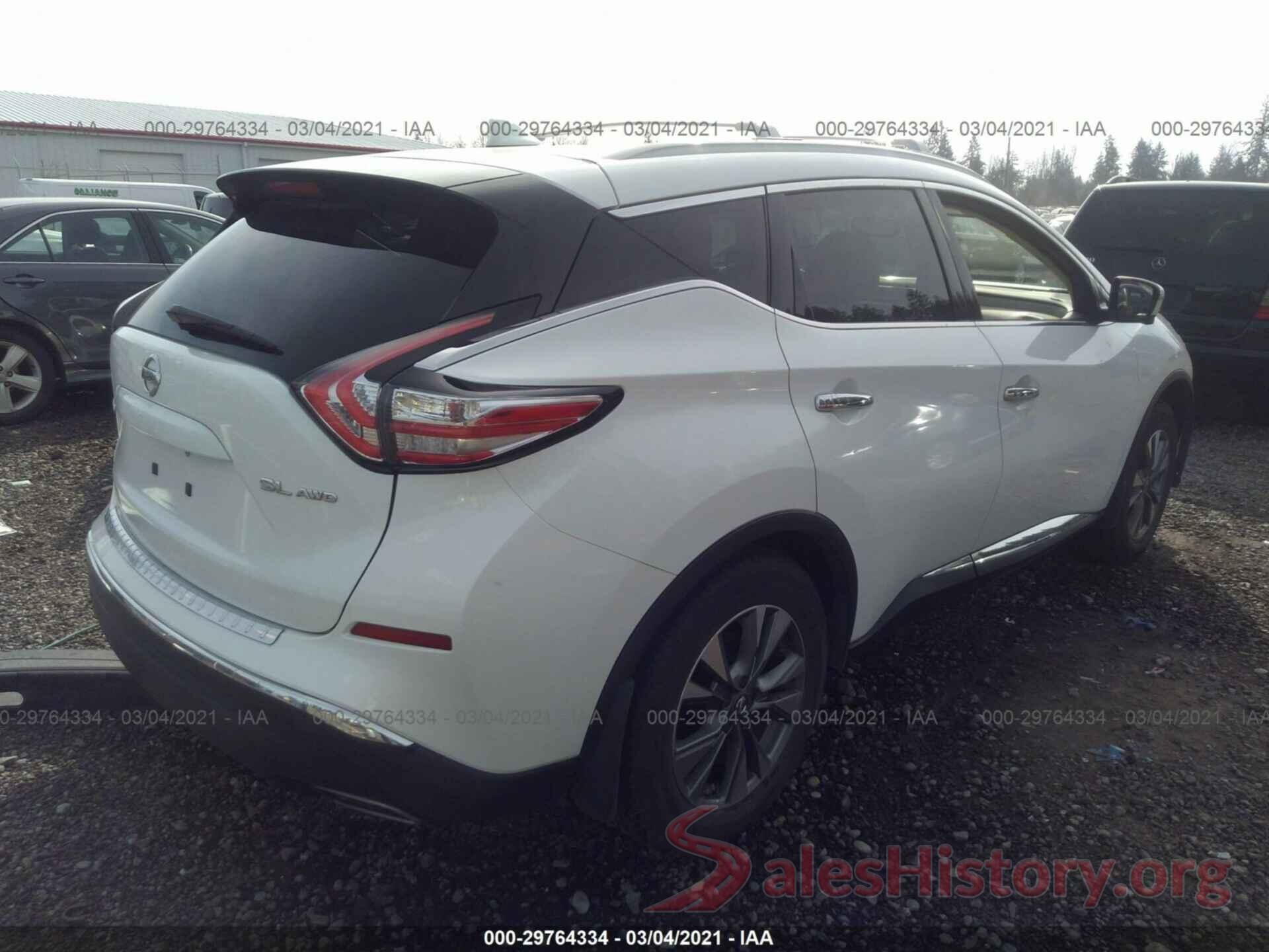 5N1AZ2MH0GN156411 2016 NISSAN MURANO