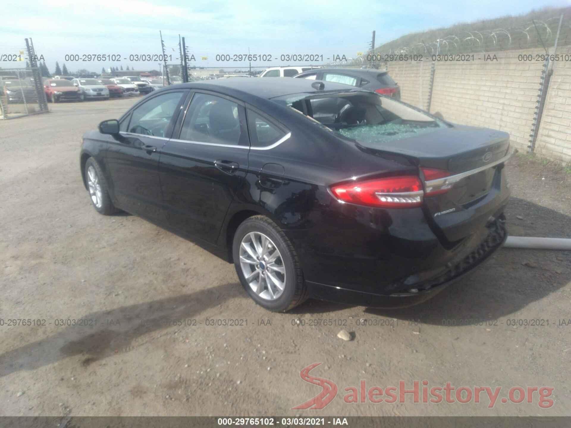 3FA6P0HD0HR373716 2017 FORD FUSION