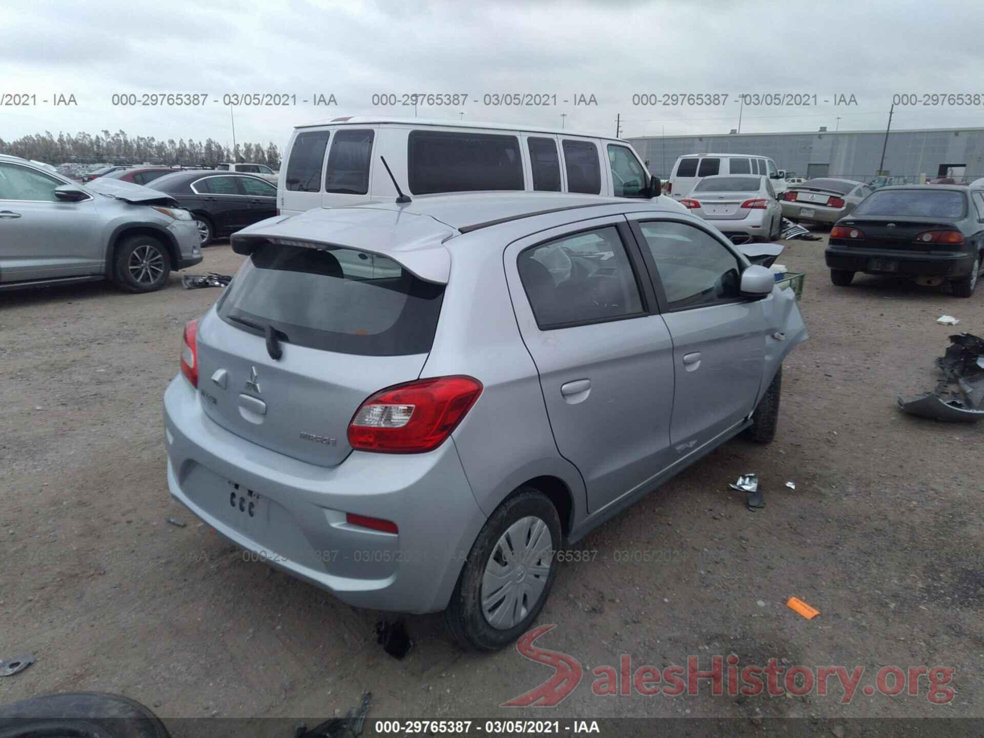 ML32A3HJ1JH009736 2018 MITSUBISHI MIRAGE