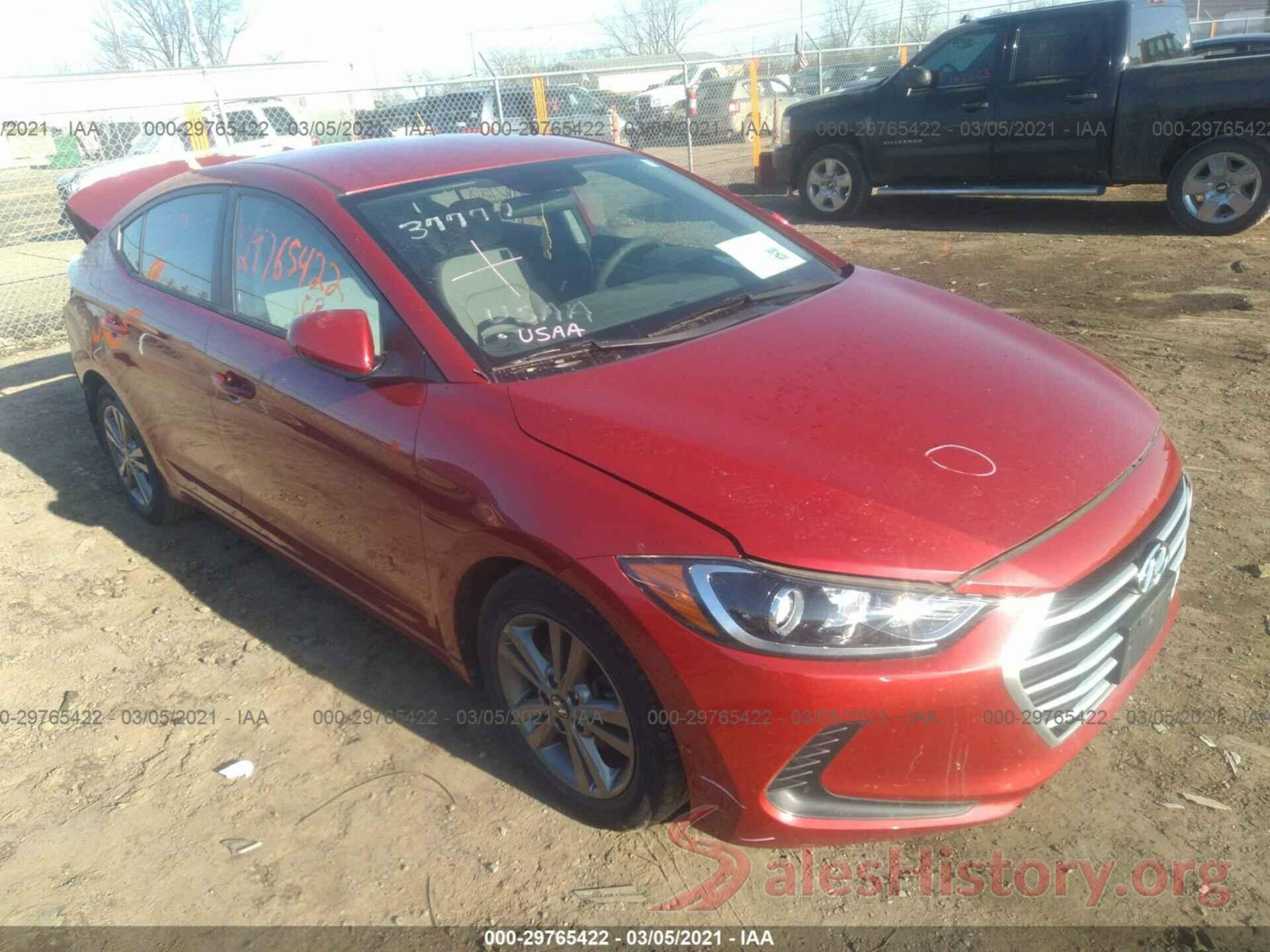 5NPD84LF0HH186686 2017 HYUNDAI ELANTRA