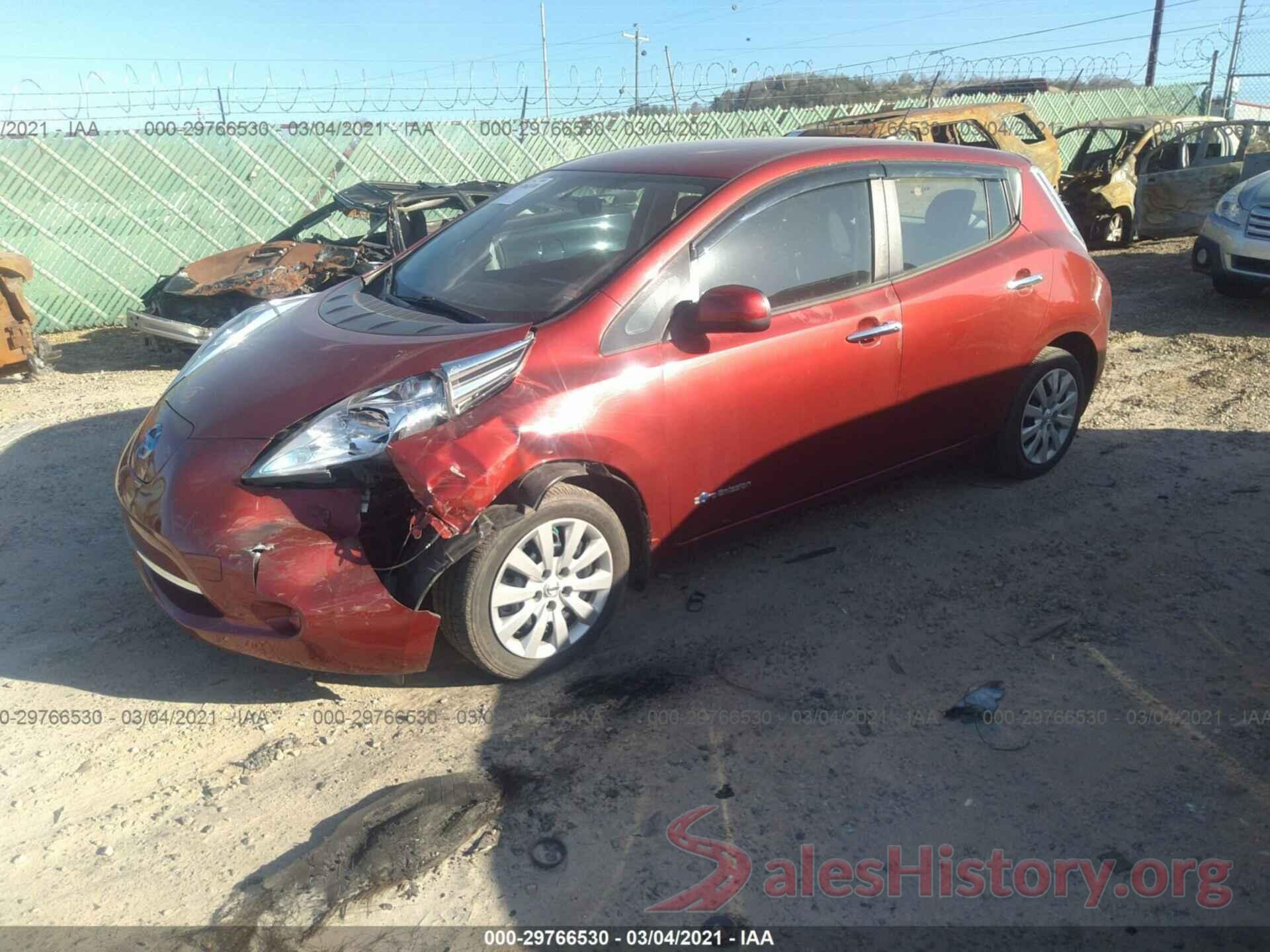 1N4AZ0CP3FC316007 2015 NISSAN LEAF