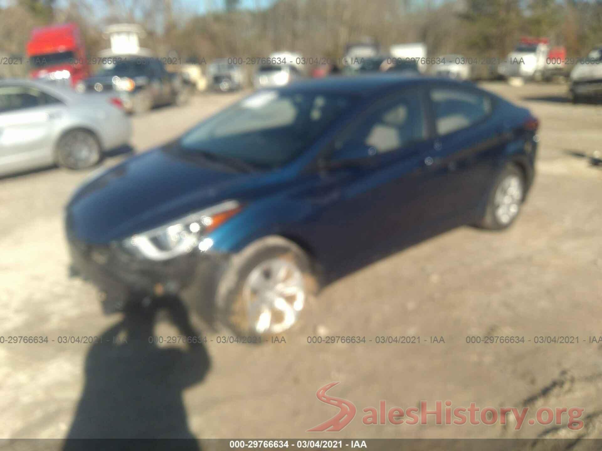 5NPDH4AE4GH785258 2016 HYUNDAI ELANTRA