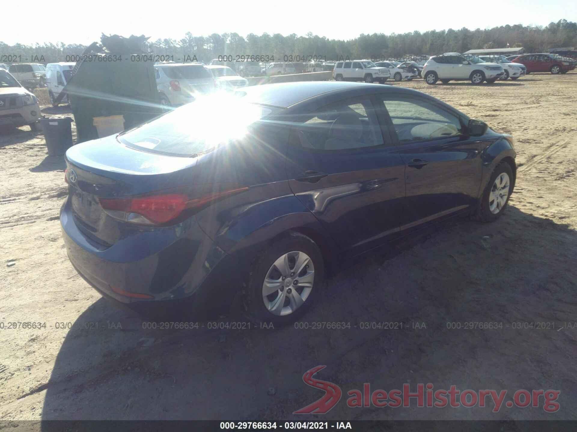 5NPDH4AE4GH785258 2016 HYUNDAI ELANTRA