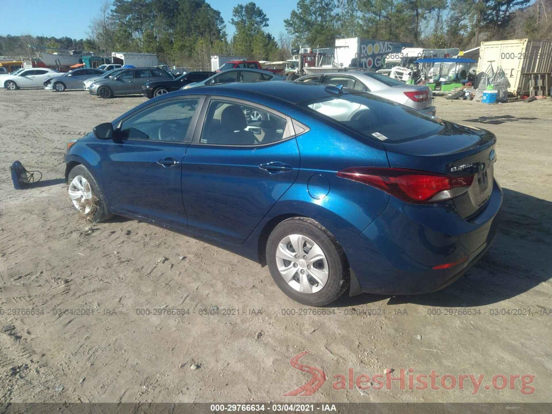 5NPDH4AE4GH785258 2016 HYUNDAI ELANTRA