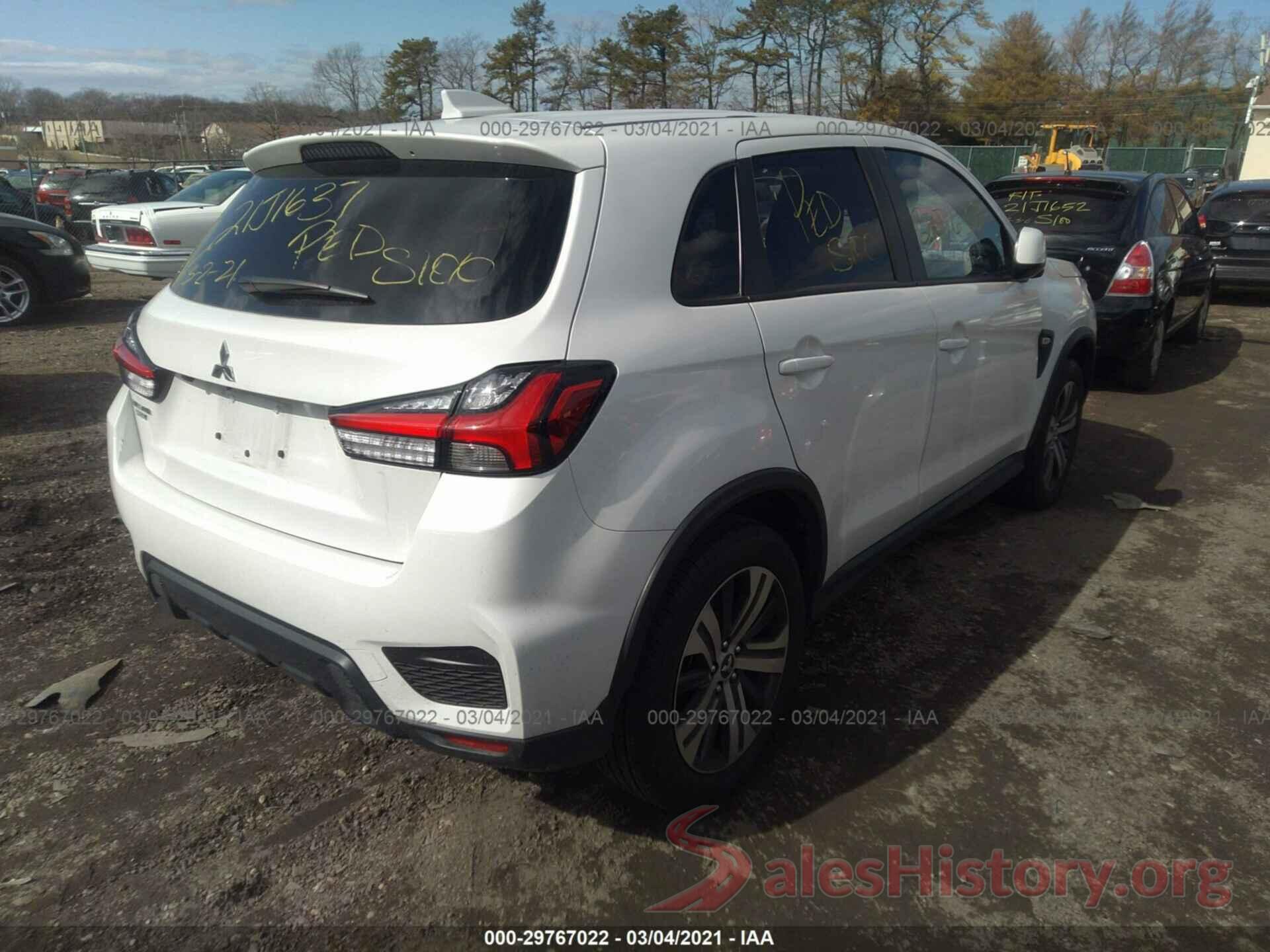 JA4AP3AU8LU018997 2020 MITSUBISHI OUTLANDER SPORT