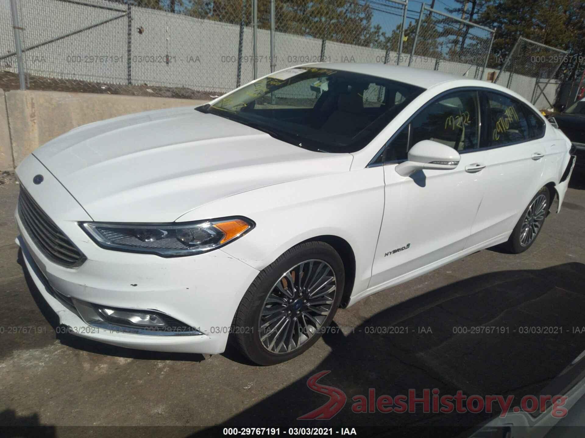 3FA6P0RU8JR219016 2018 FORD FUSION HYBRID