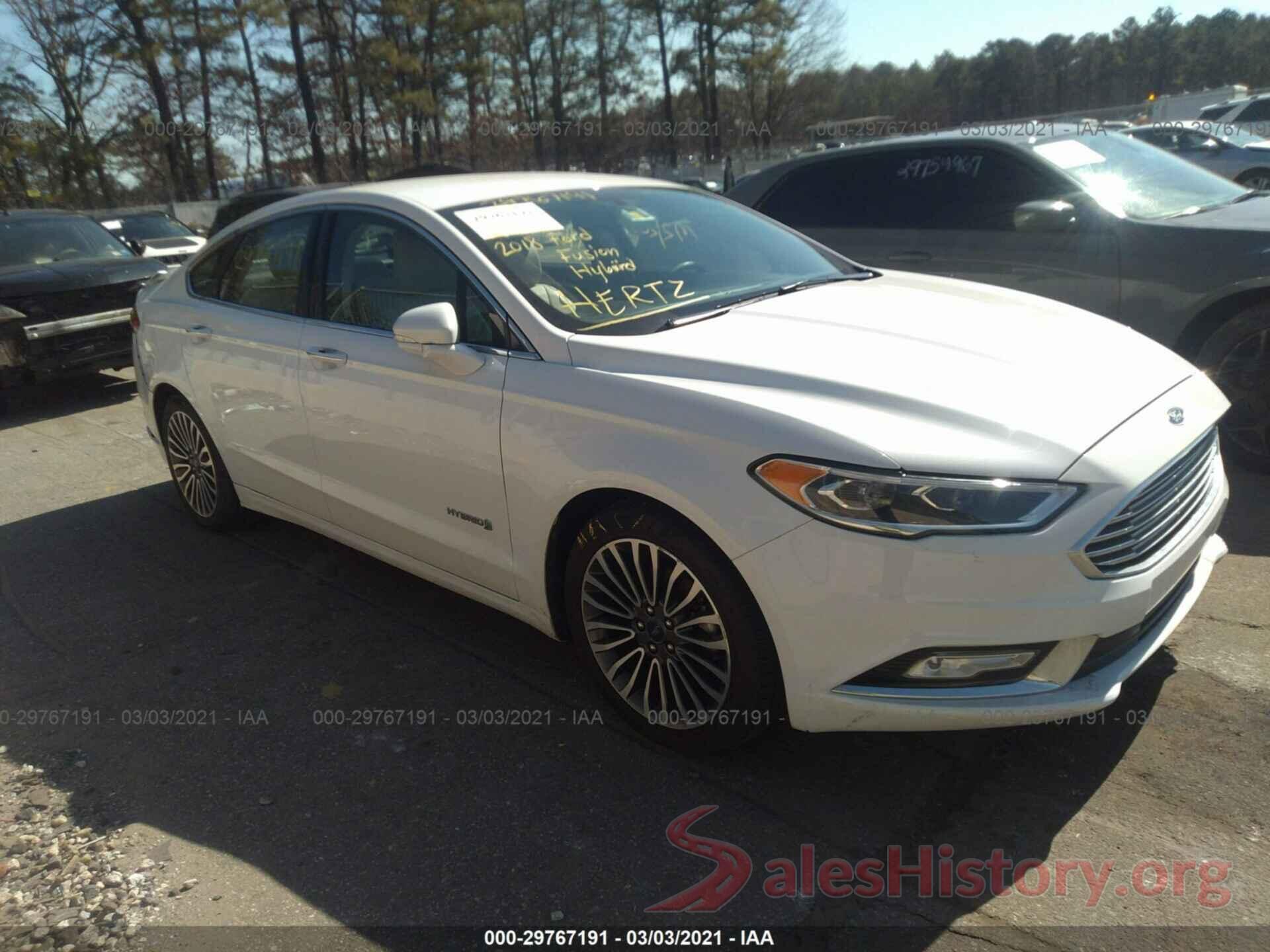 3FA6P0RU8JR219016 2018 FORD FUSION HYBRID