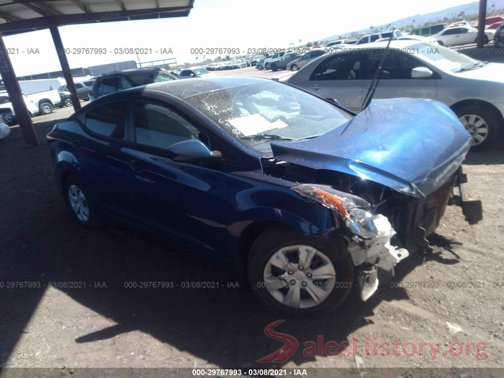 5NPDH4AE6GH792972 2016 HYUNDAI ELANTRA