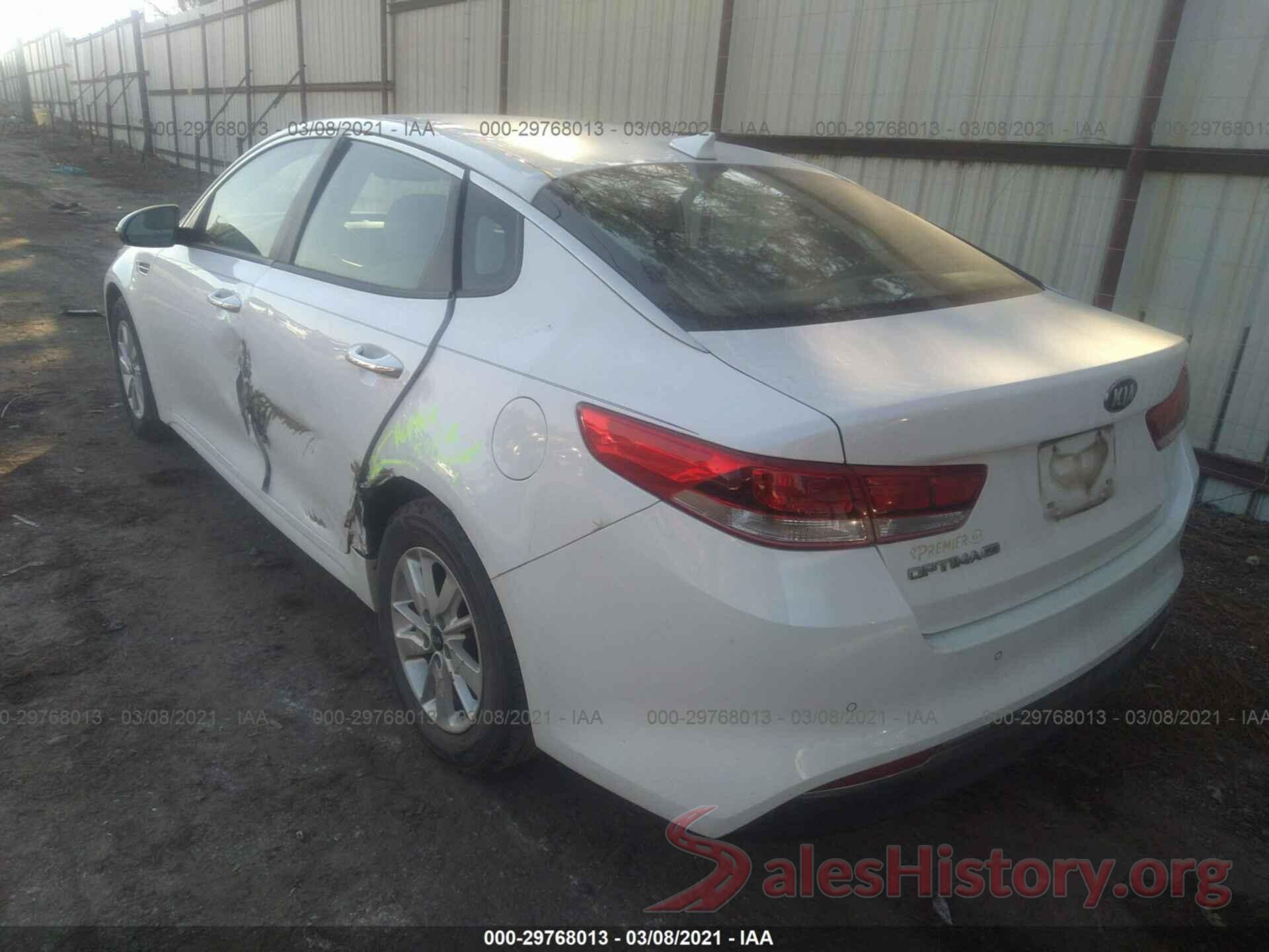 5XXGT4L30GG080394 2016 KIA OPTIMA