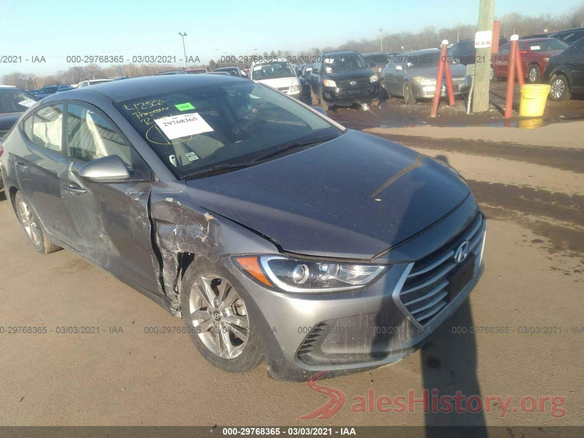 5NPD84LF7JH316341 2018 HYUNDAI ELANTRA