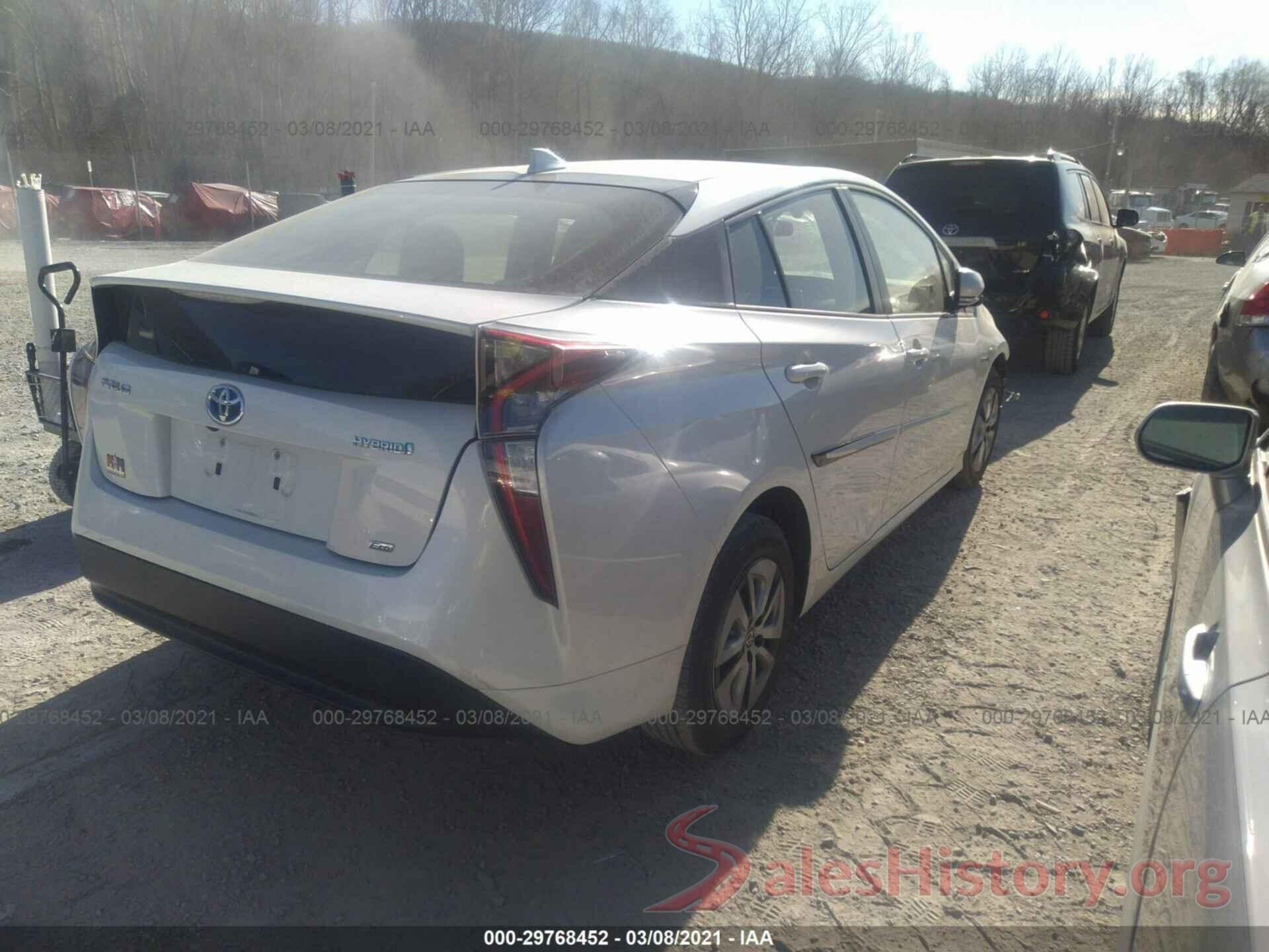 JTDKARFU7G3005869 2016 TOYOTA PRIUS