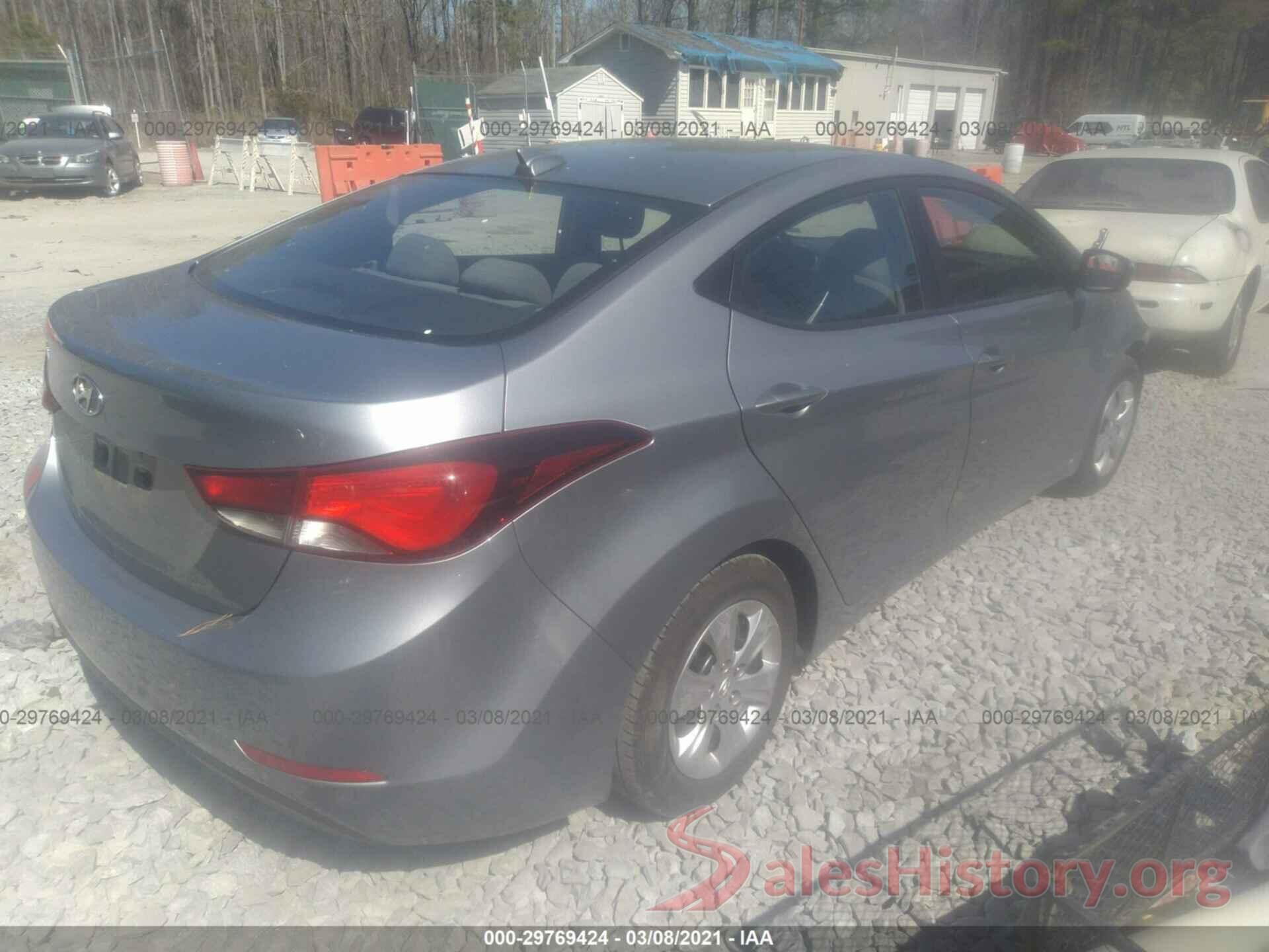 5NPDH4AE9GH702830 2016 HYUNDAI ELANTRA