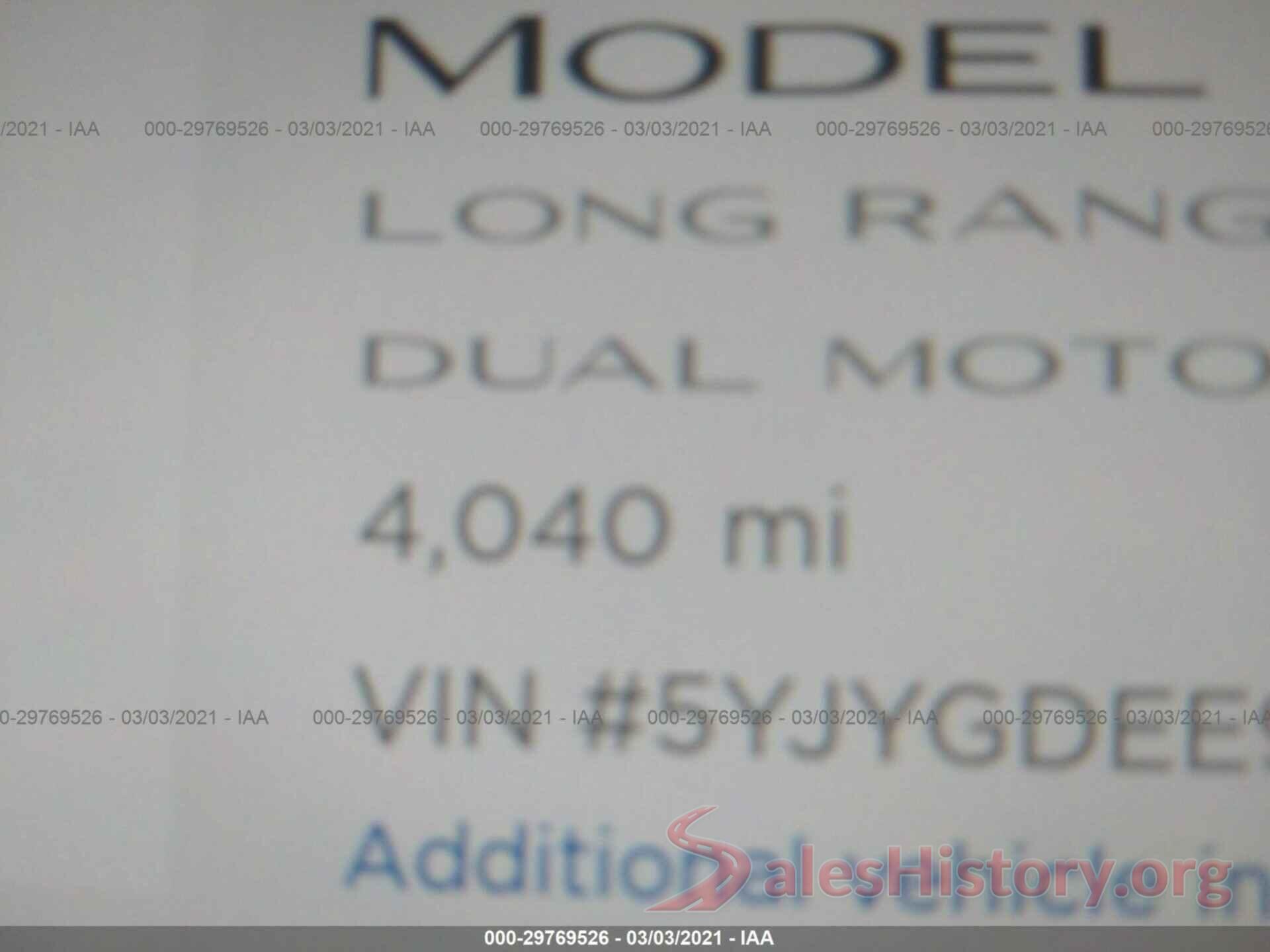 5YJYGDEE9MF075815 2021 TESLA MODEL Y