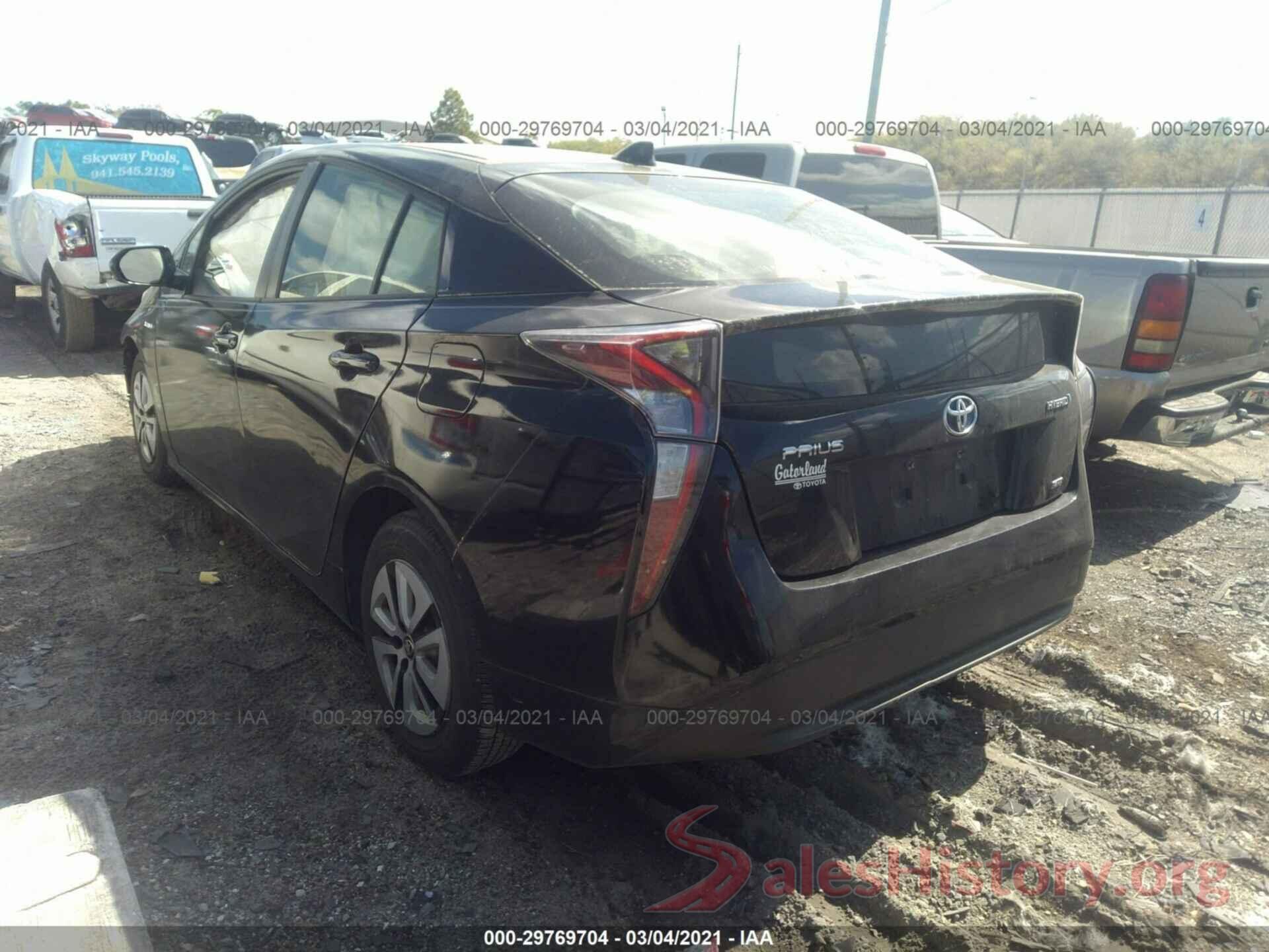 JTDKARFU2G3509648 2016 TOYOTA PRIUS