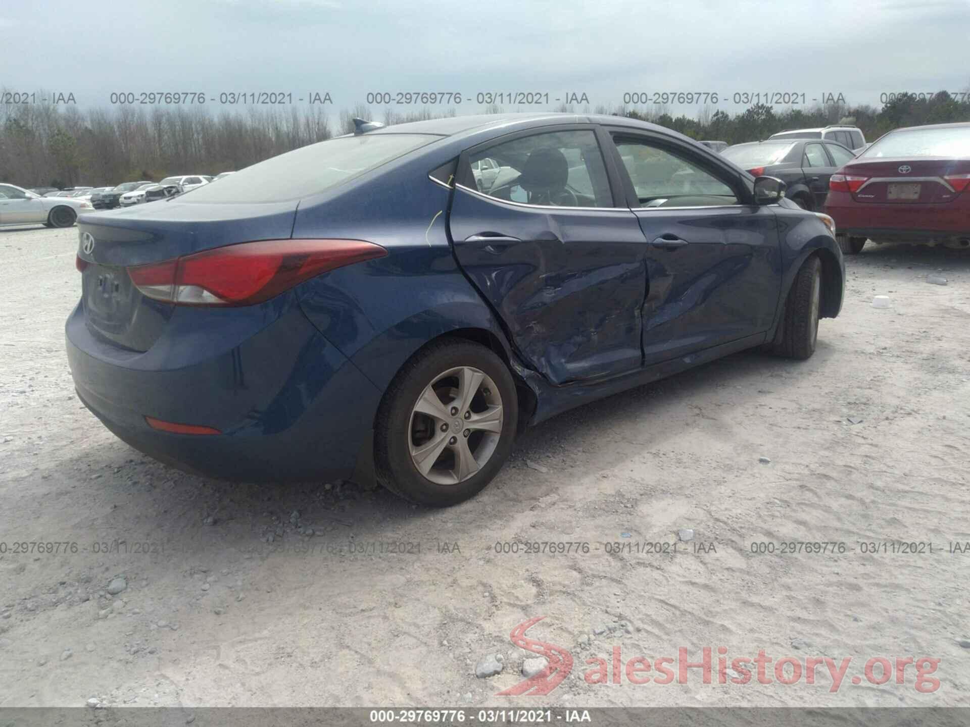 5NPDH4AEXGH712945 2016 HYUNDAI ELANTRA