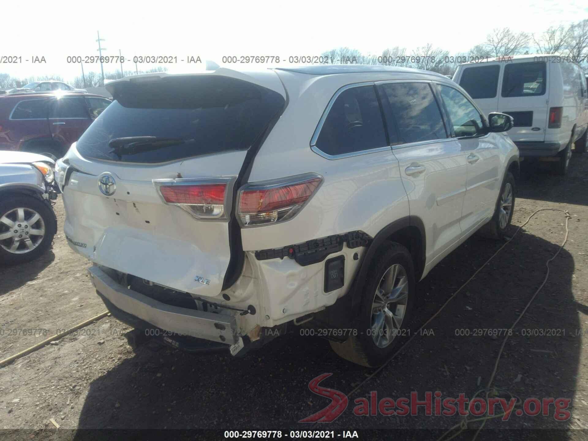 5TDKKRFH8FS057508 2015 TOYOTA HIGHLANDER