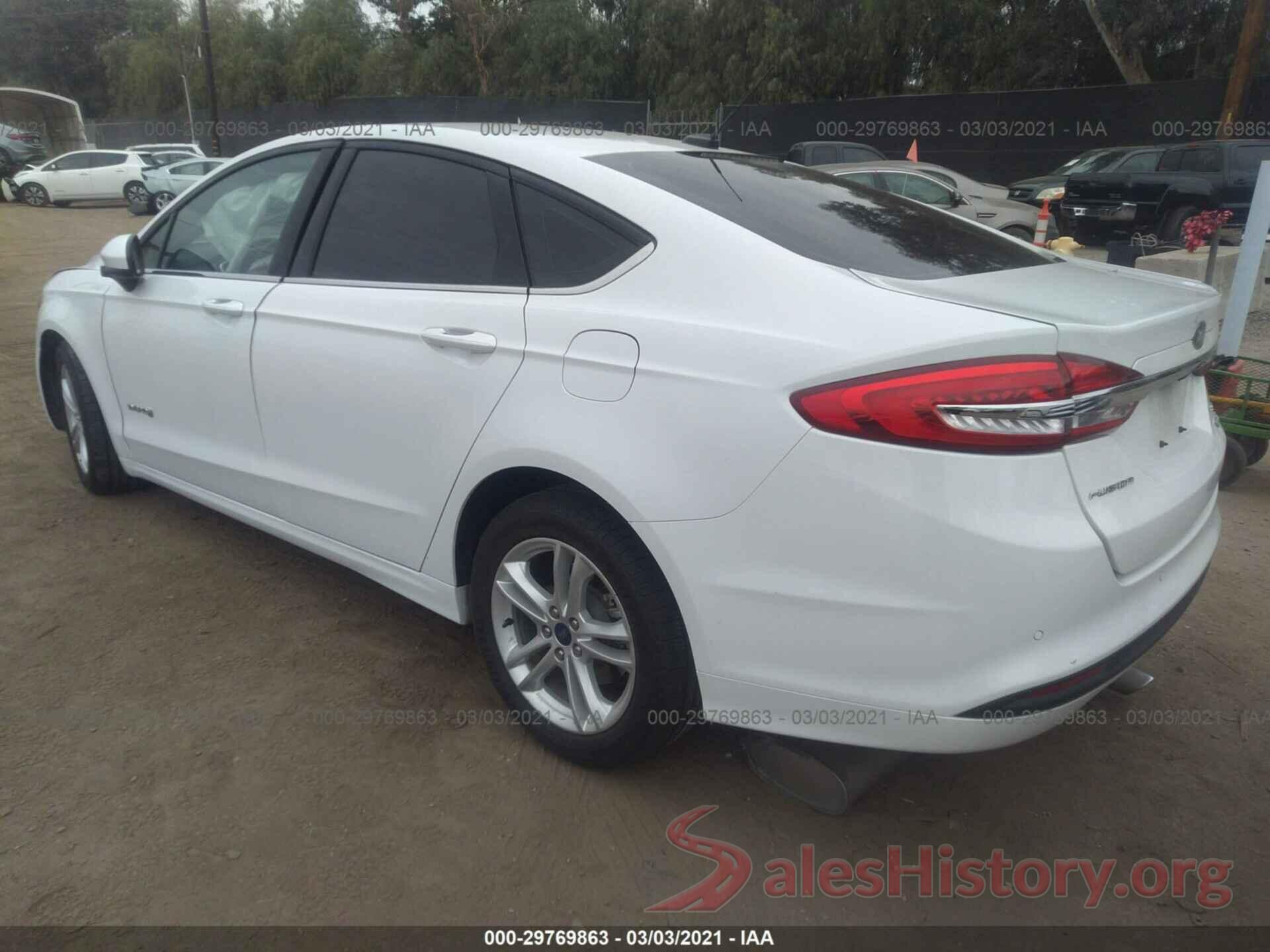 3FA6P0LU6JR136709 2018 FORD FUSION HYBRID